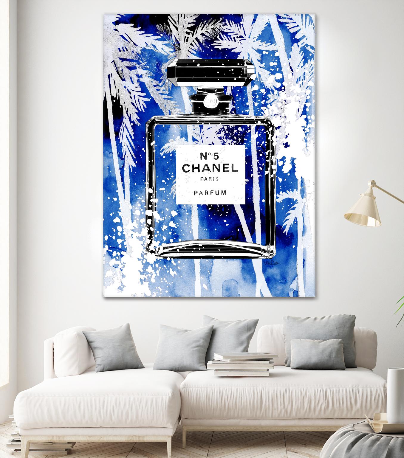 Chanel Blue Palms by Mercedes Lopez Charro on GIANT ART