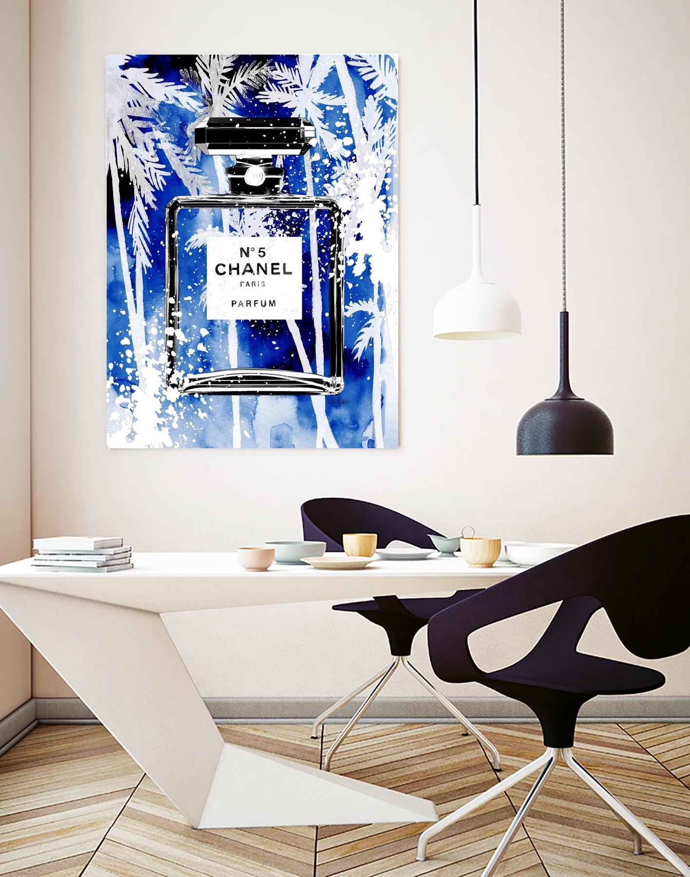 Chanel Blue Palms by Mercedes Lopez Charro on GIANT ART