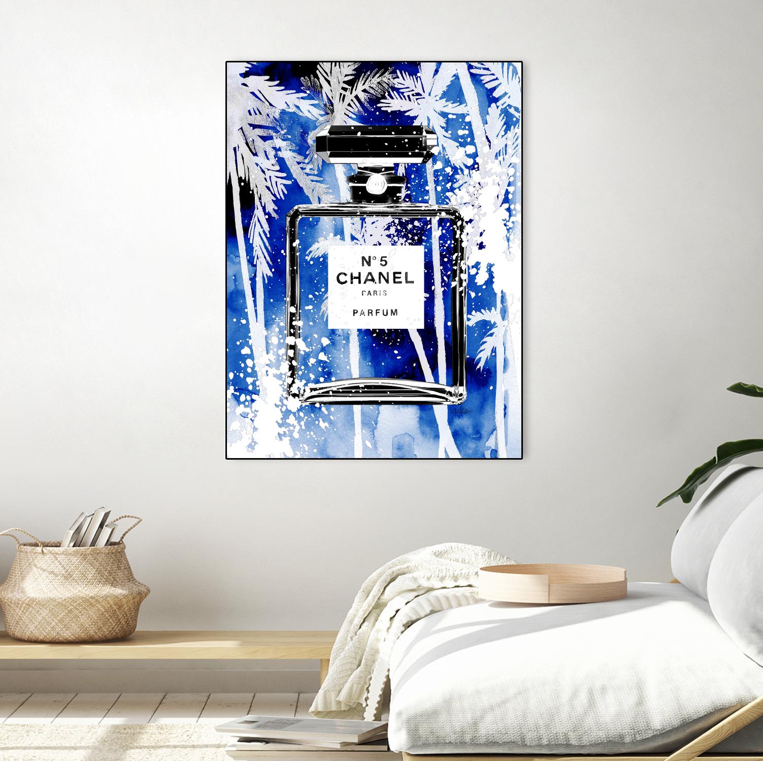 Chanel Blue Palms by Mercedes Lopez Charro on GIANT ART