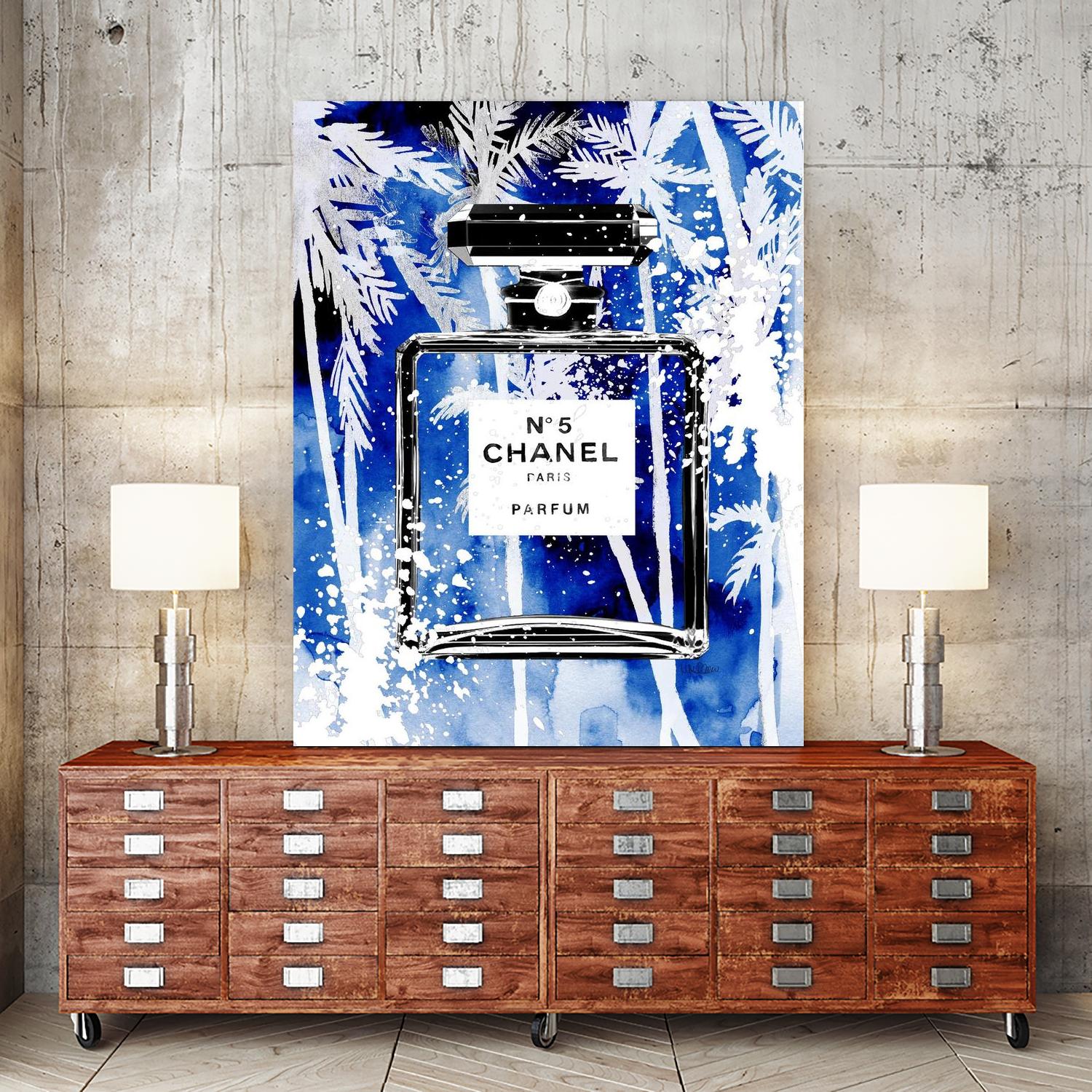 Chanel Blue Palms by Mercedes Lopez Charro on GIANT ART