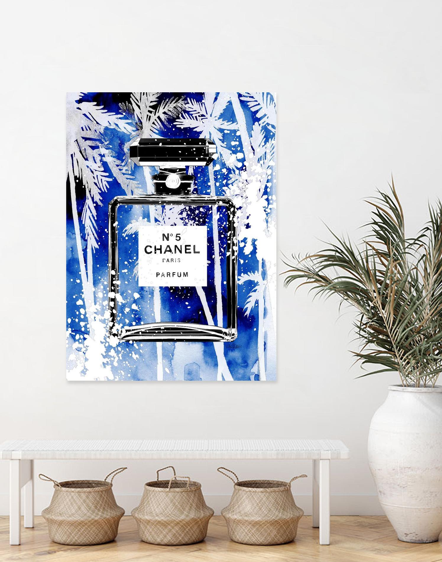 Chanel Blue Palms by Mercedes Lopez Charro on GIANT ART