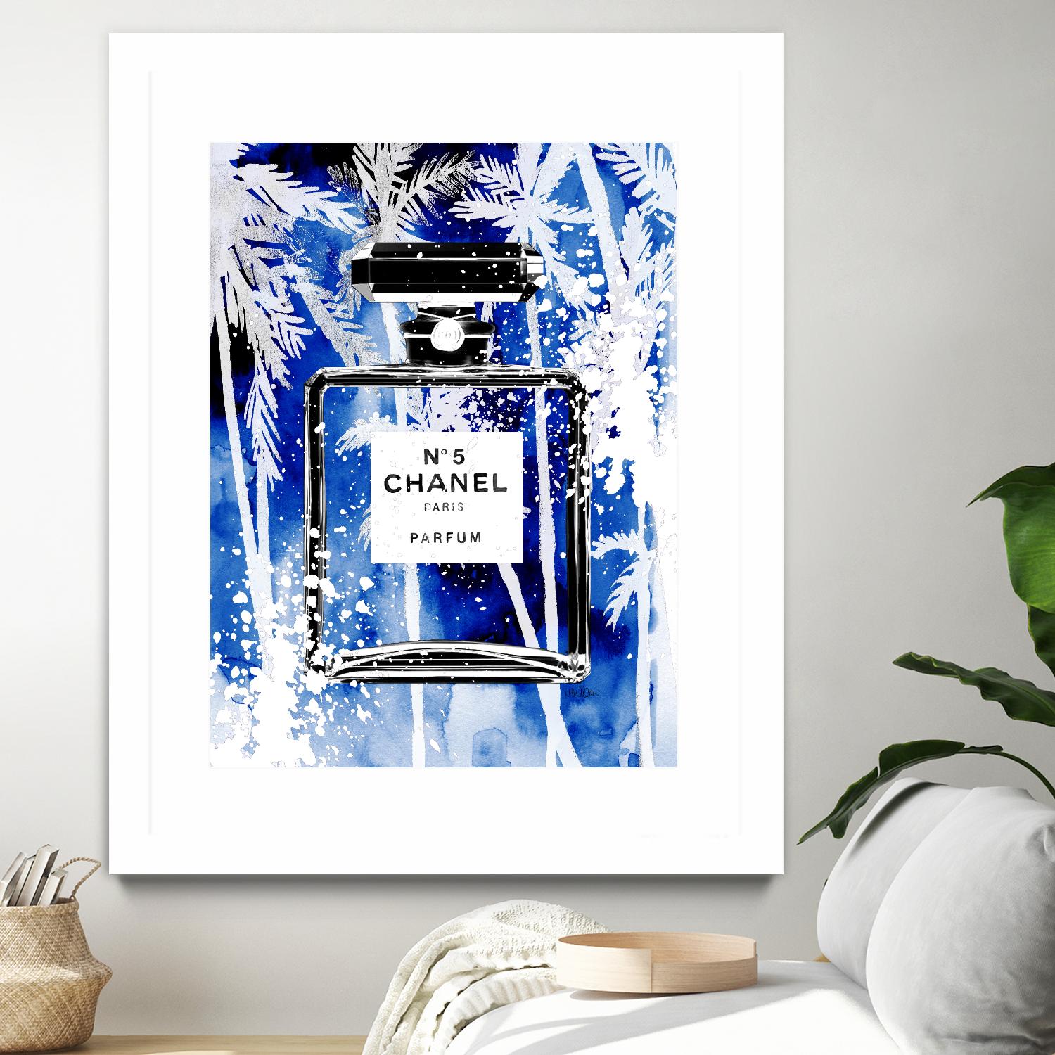 Chanel Blue Palms by Mercedes Lopez Charro on GIANT ART