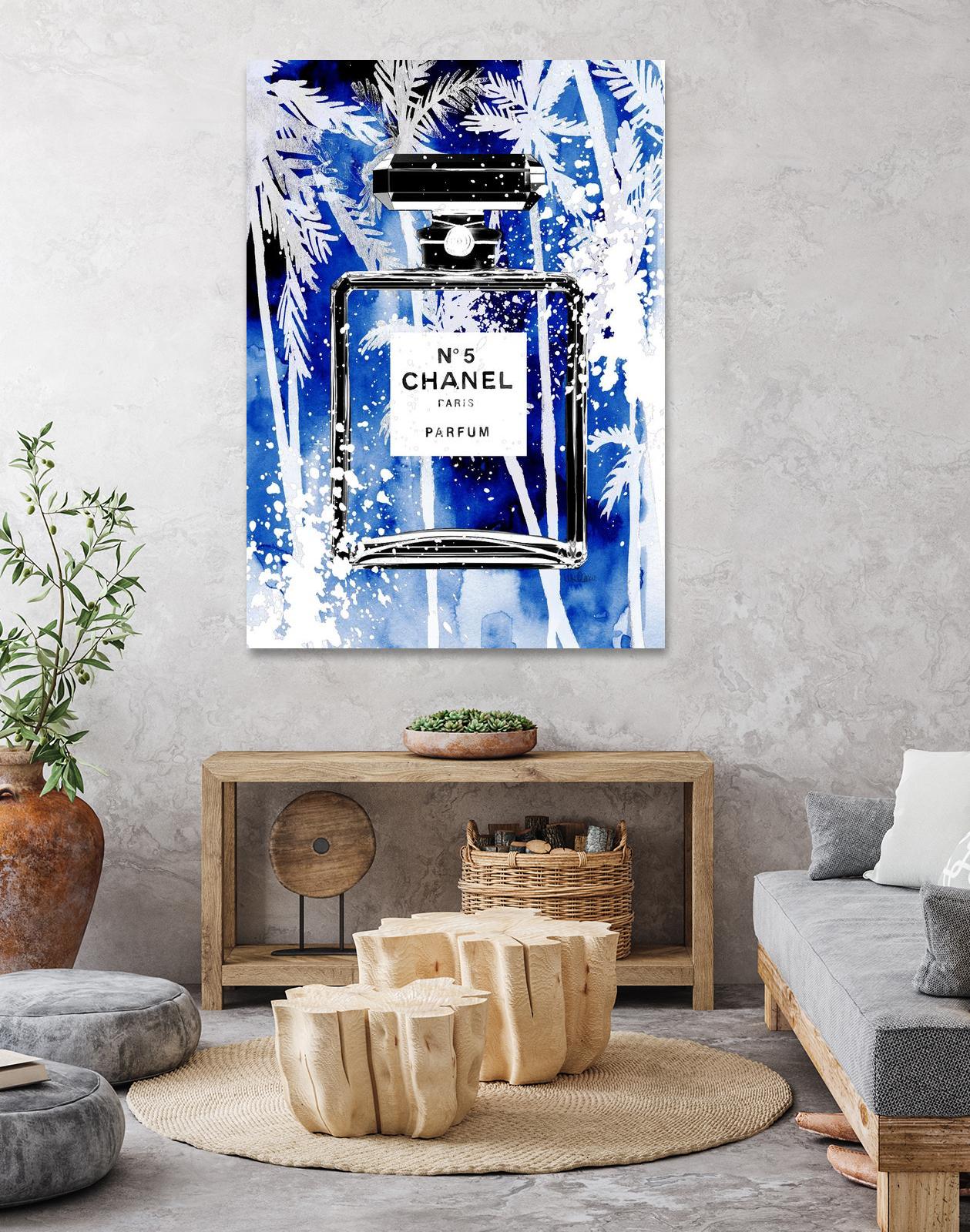 Chanel Blue Palms by Mercedes Lopez Charro on GIANT ART