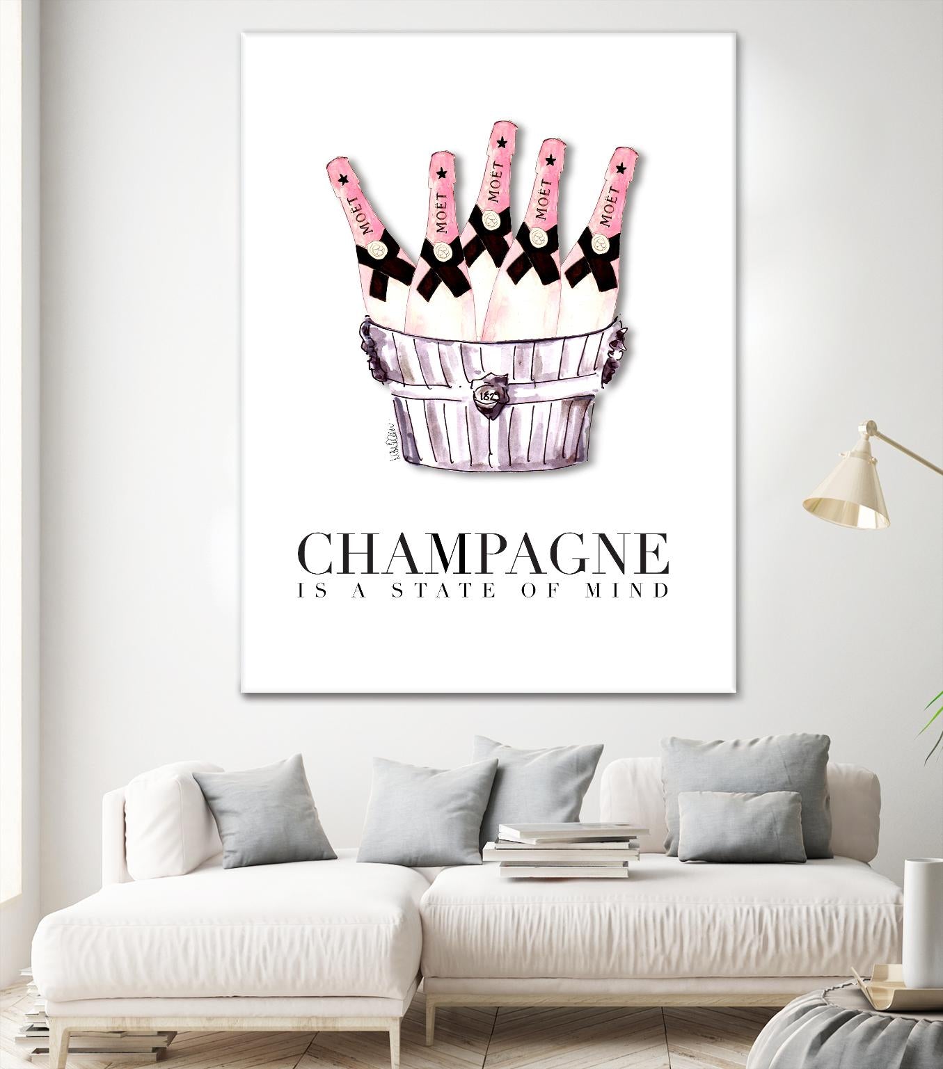 Champagne is A State of Mind by Mercedes Lopez Charro on GIANT ART