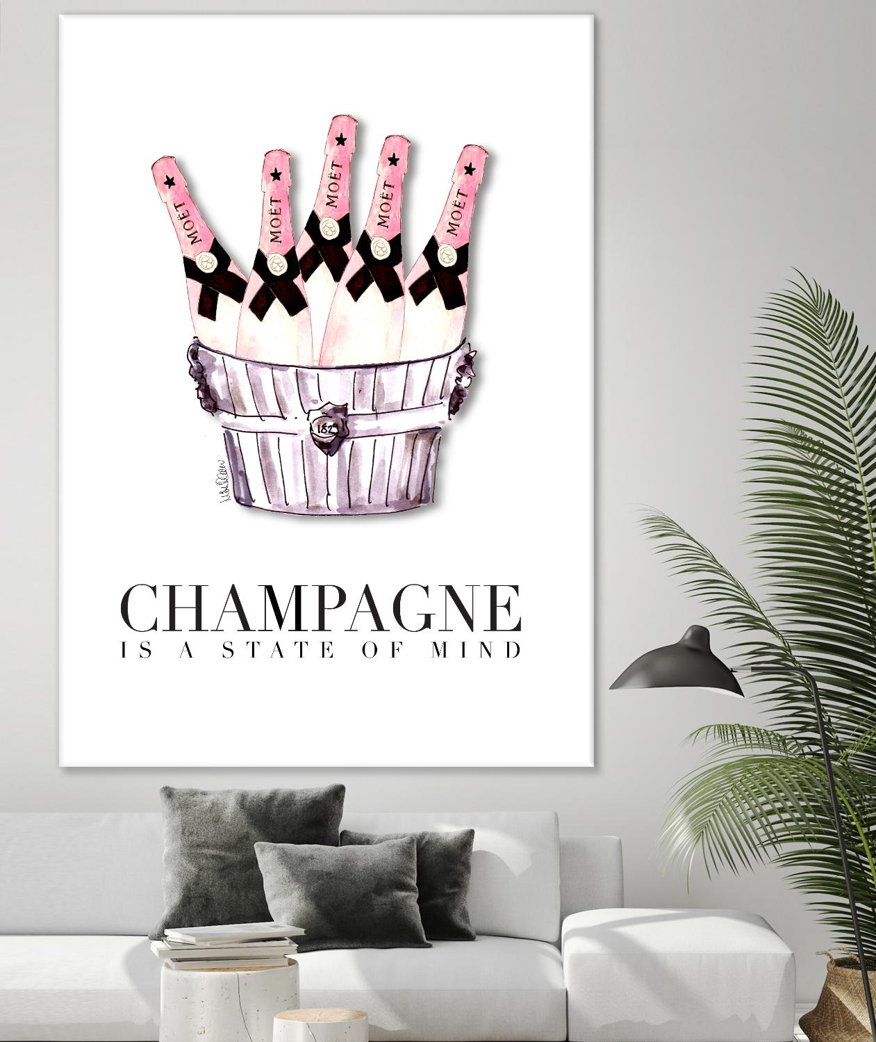 Champagne is A State of Mind by Mercedes Lopez Charro on GIANT ART