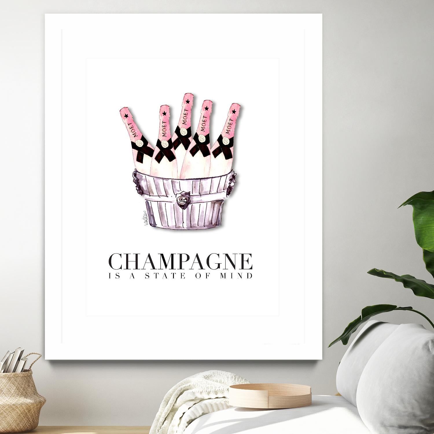 Champagne is A State of Mind by Mercedes Lopez Charro on GIANT ART