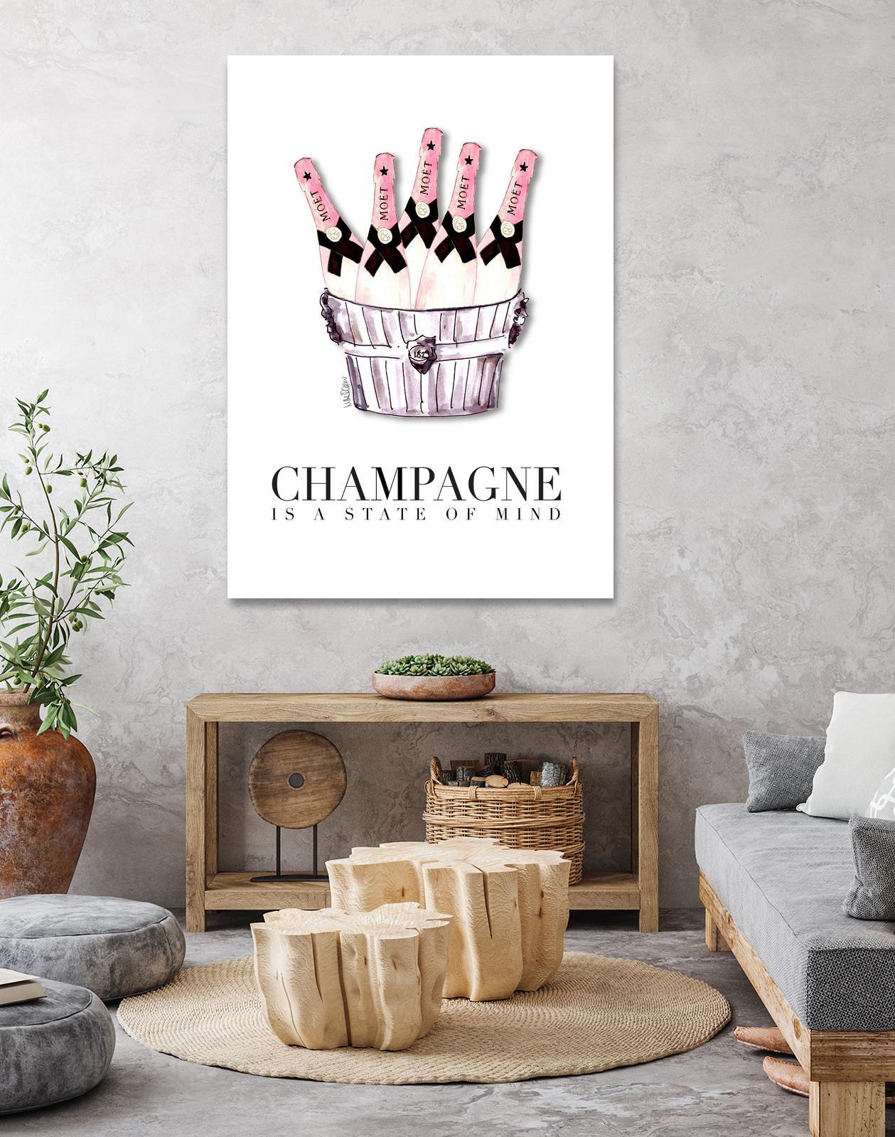 Champagne is A State of Mind by Mercedes Lopez Charro on GIANT ART