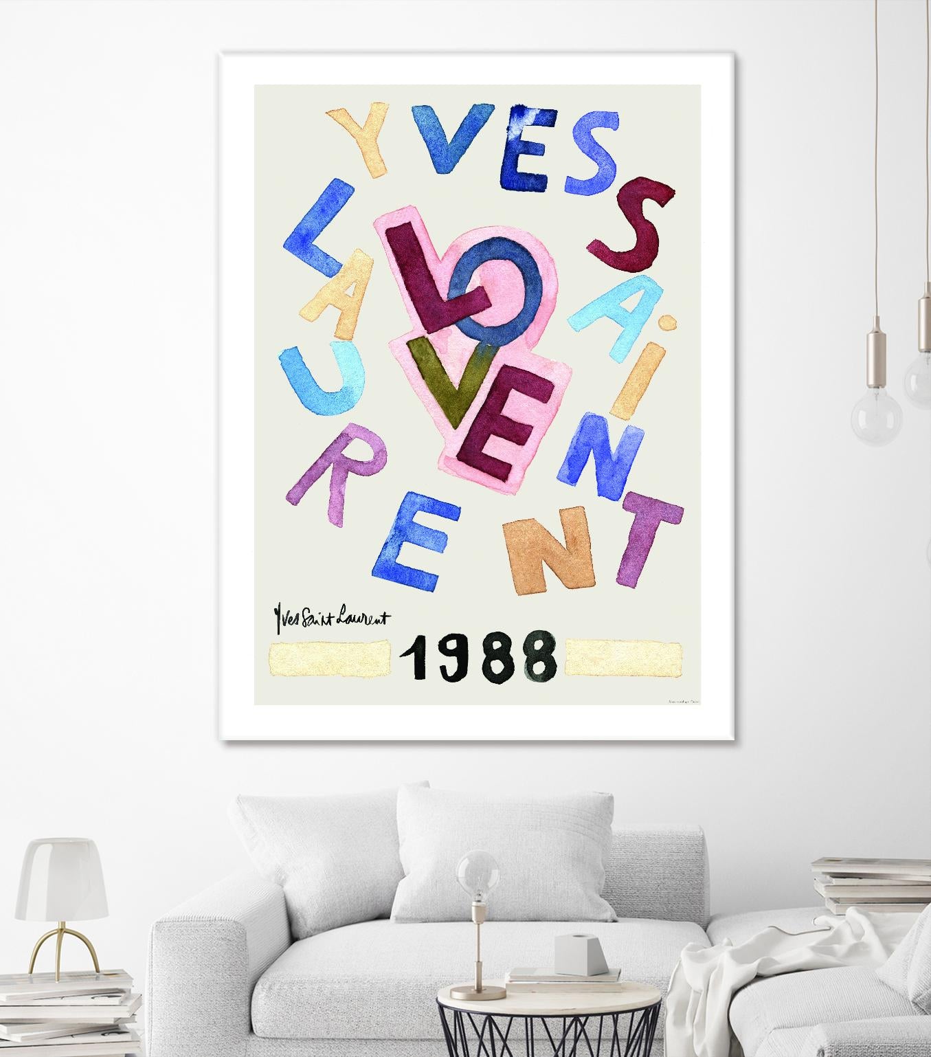 YSL Love by Mercedes Lopez Charro on GIANT ART