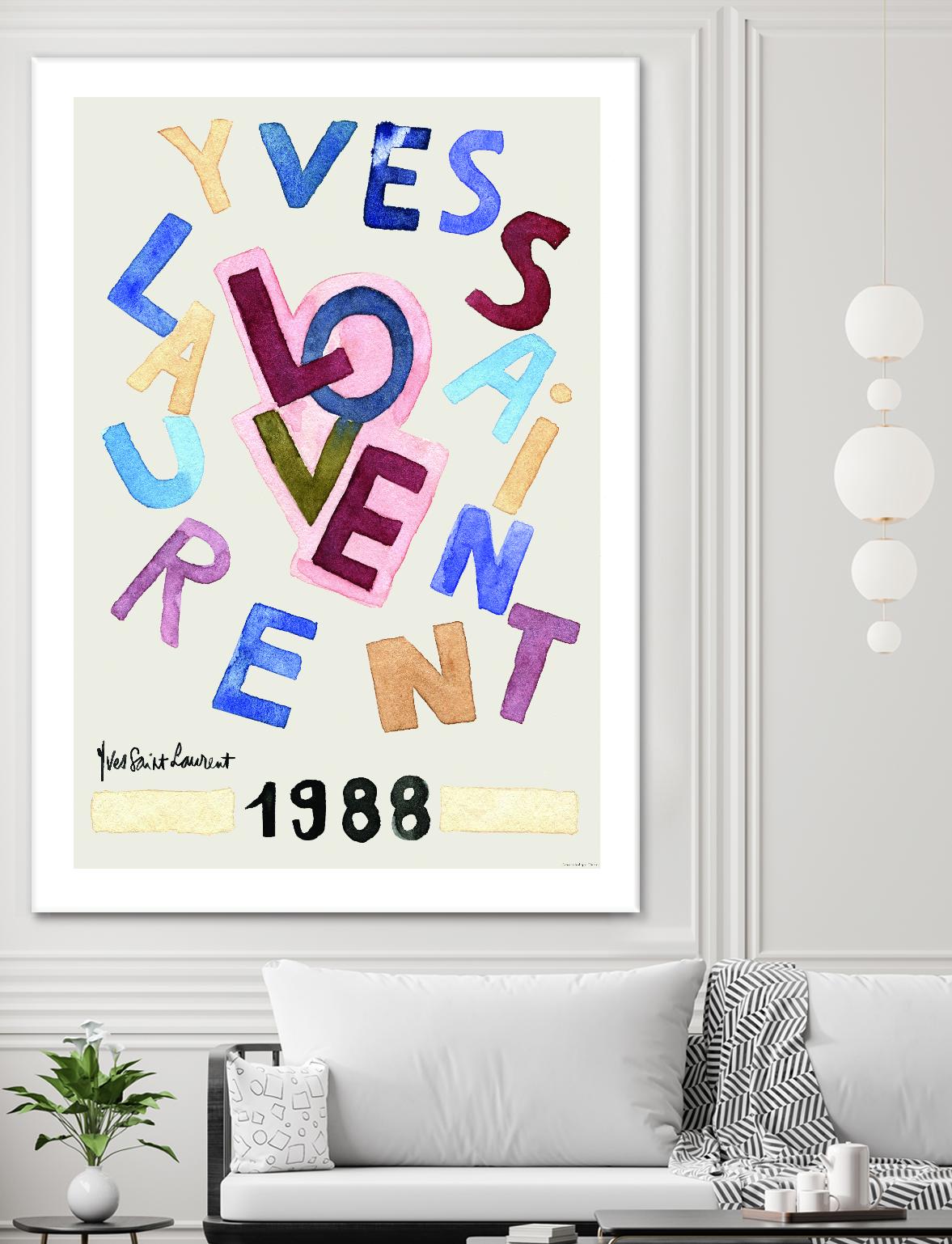 YSL Love by Mercedes Lopez Charro on GIANT ART