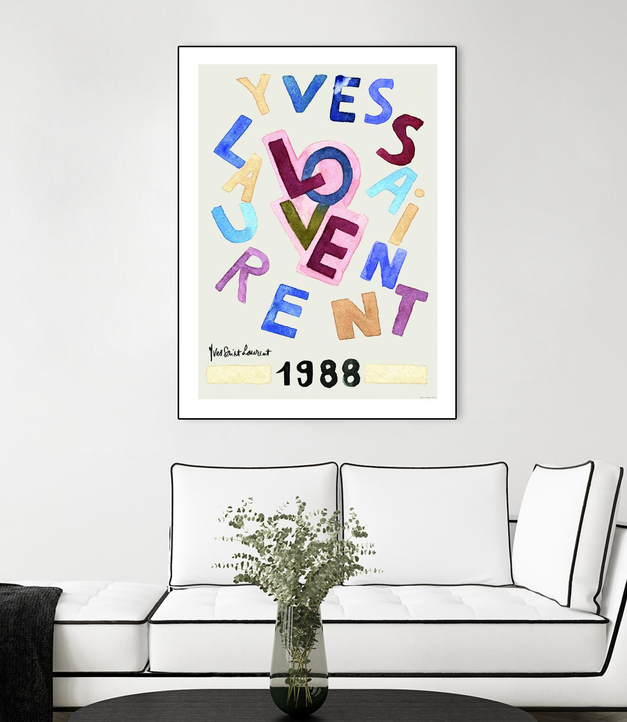 YSL Love by Mercedes Lopez Charro on GIANT ART