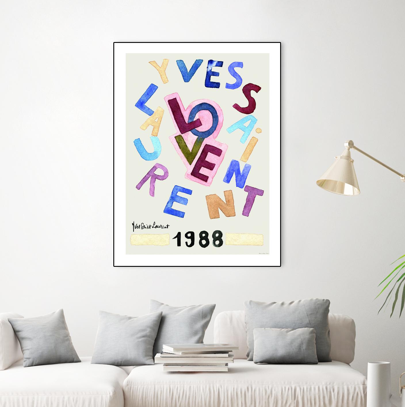 YSL Love by Mercedes Lopez Charro on GIANT ART