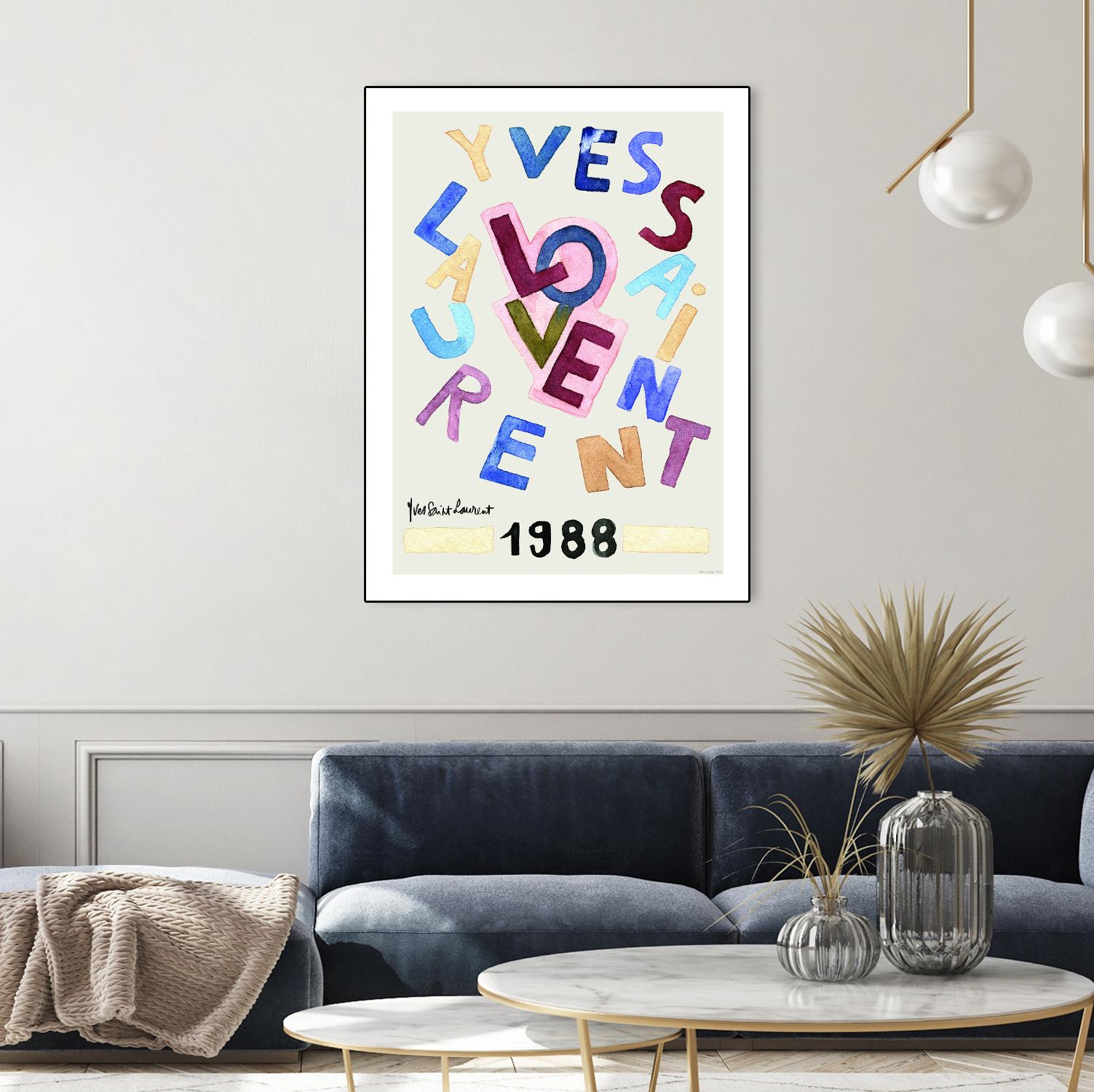 YSL Love by Mercedes Lopez Charro on GIANT ART