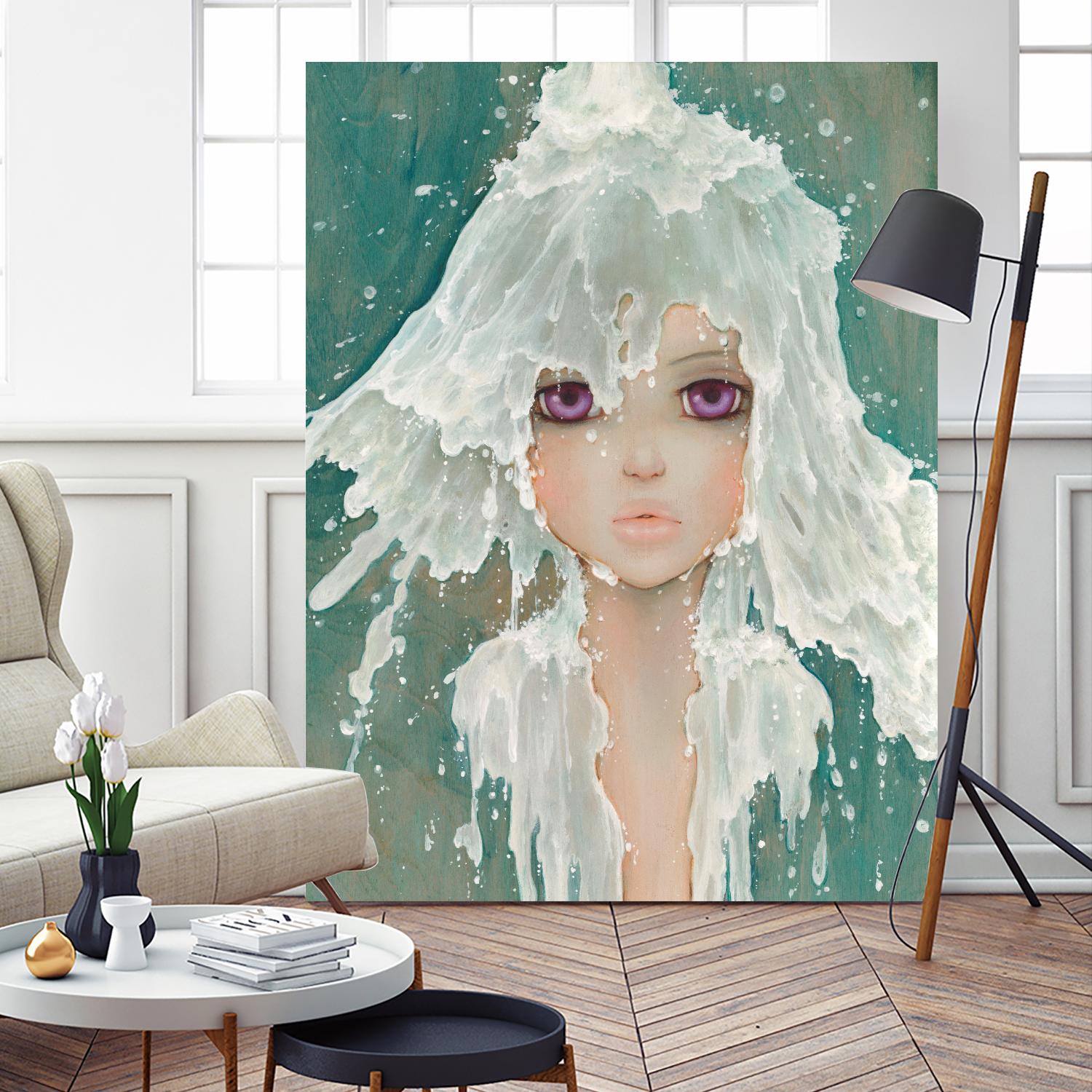 Milkfall by Camilla D'Errico on GIANT ART - green contemporary