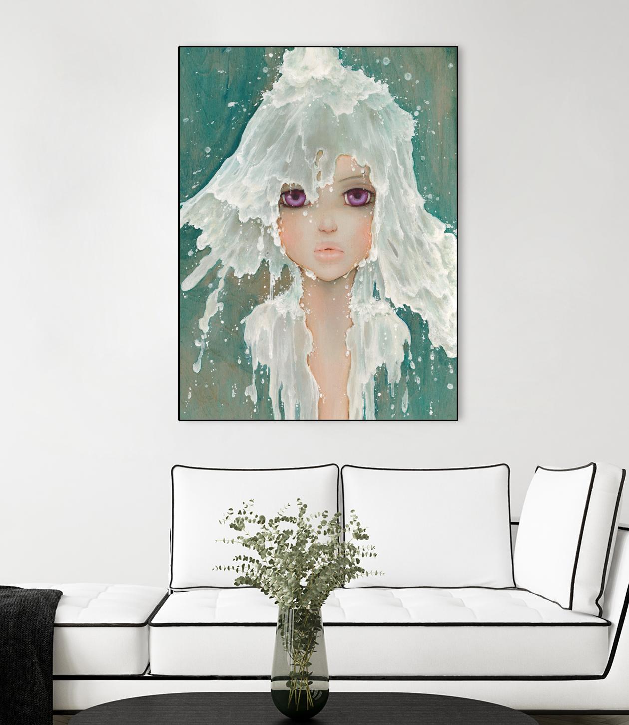 Milkfall by Camilla D'Errico on GIANT ART - green contemporary