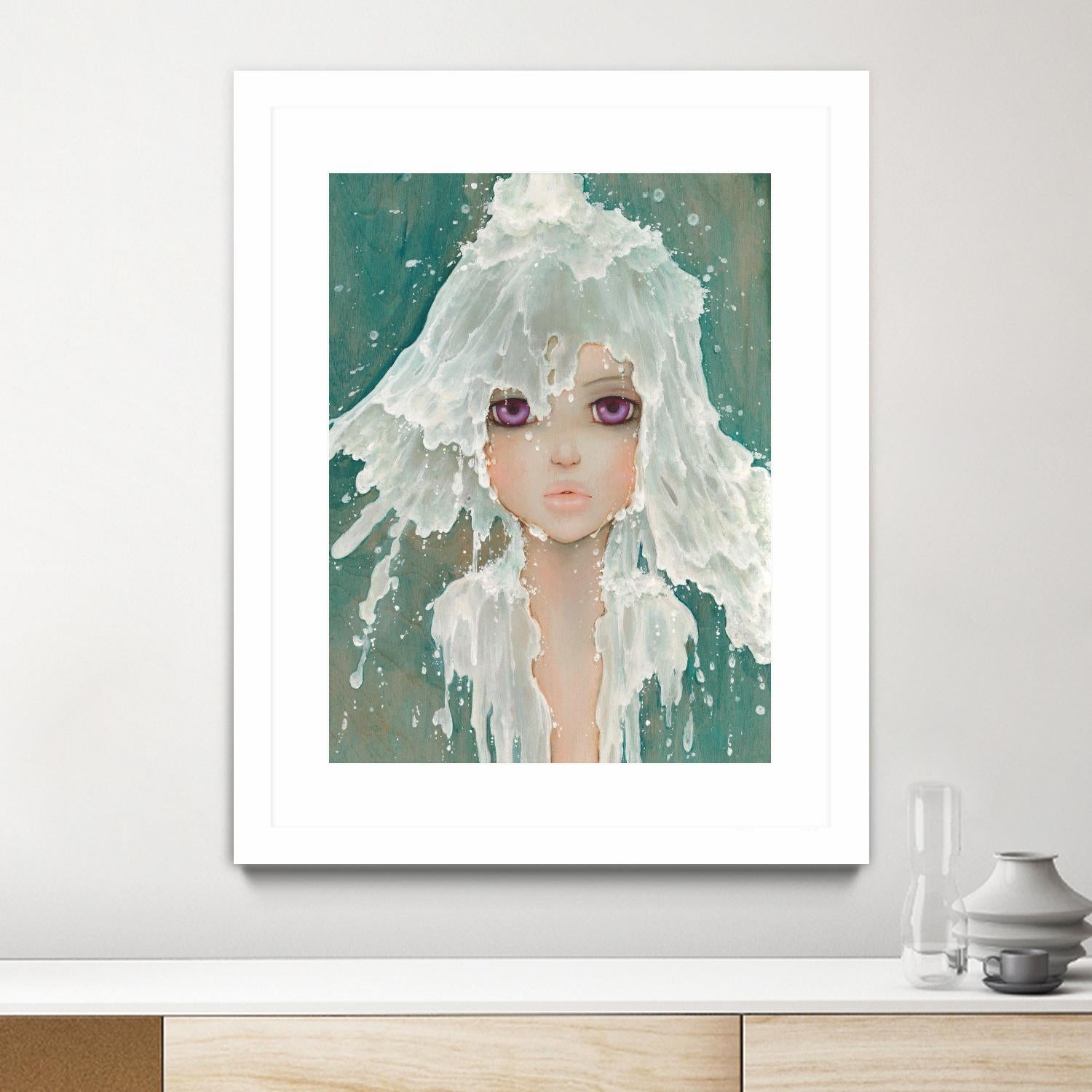 Milkfall by Camilla D'Errico on GIANT ART - green contemporary