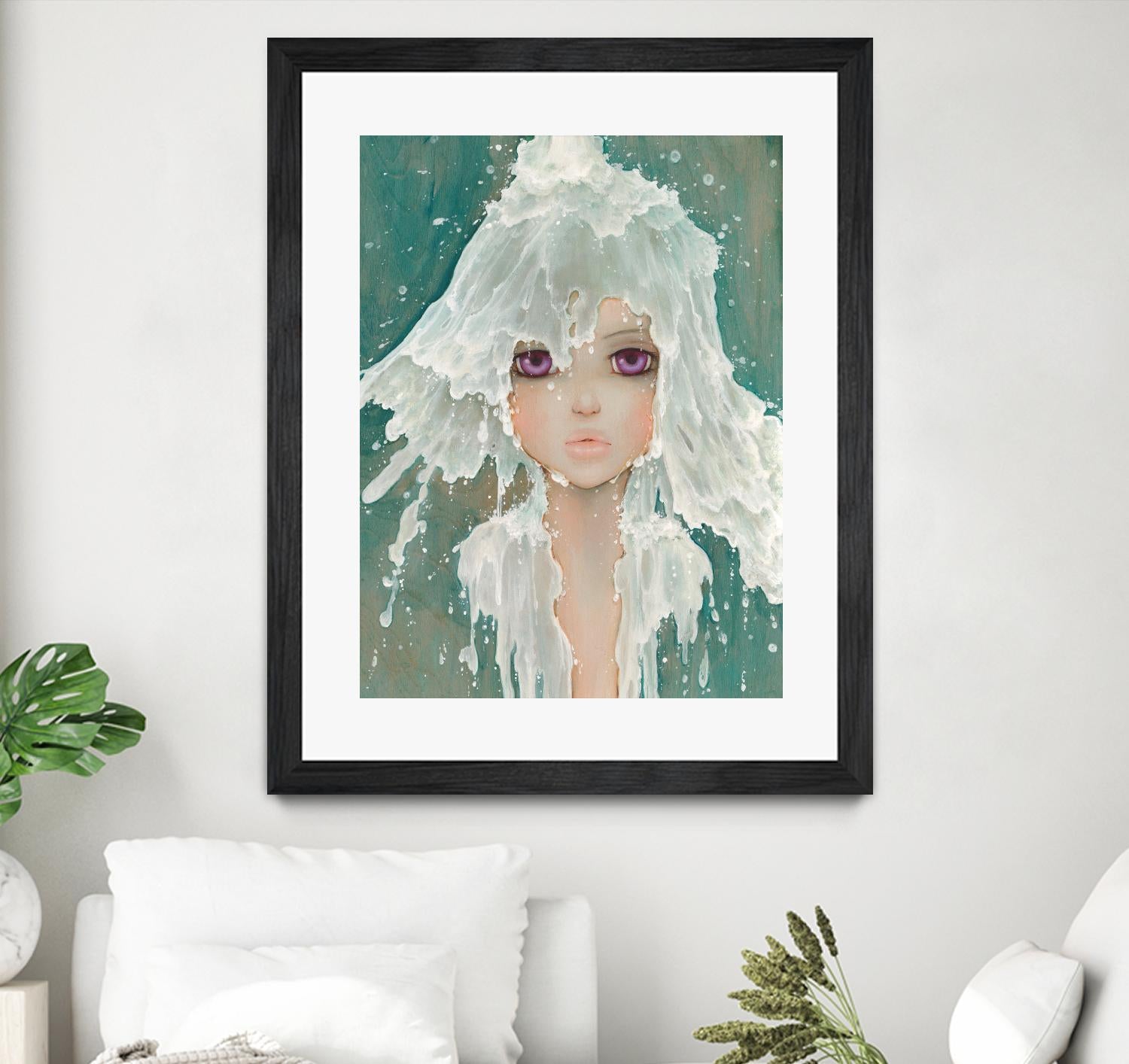 Milkfall by Camilla D'Errico on GIANT ART - green contemporary