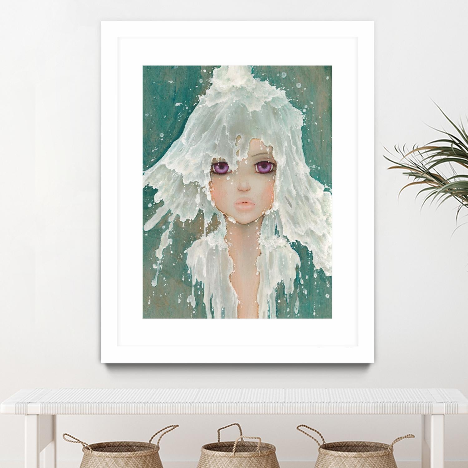 Milkfall by Camilla D'Errico on GIANT ART - green contemporary