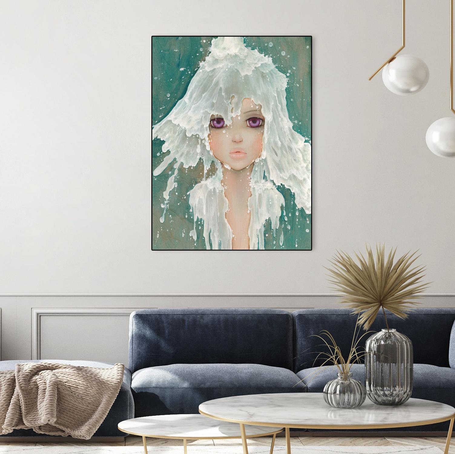 Milkfall by Camilla D'Errico on GIANT ART - green contemporary