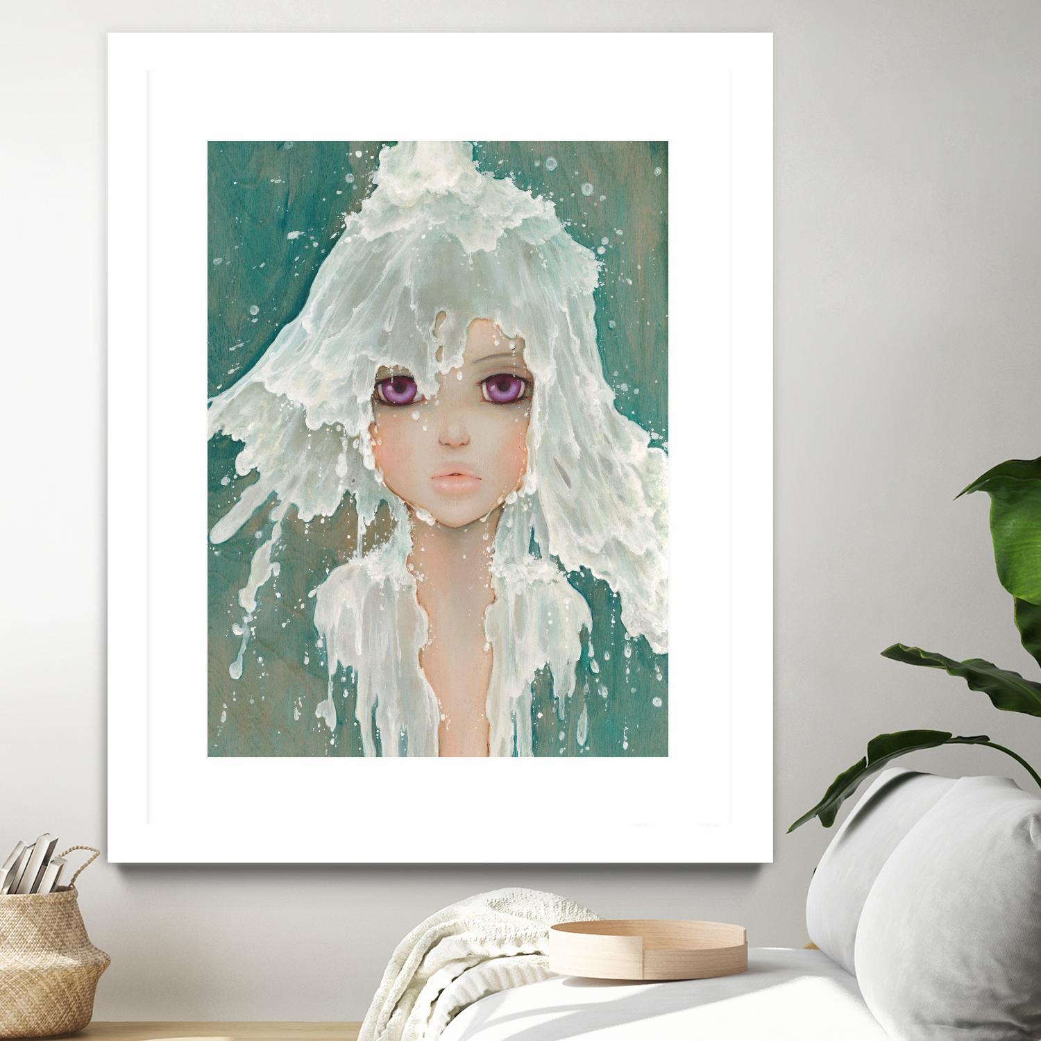 Milkfall by Camilla D'Errico on GIANT ART - green contemporary