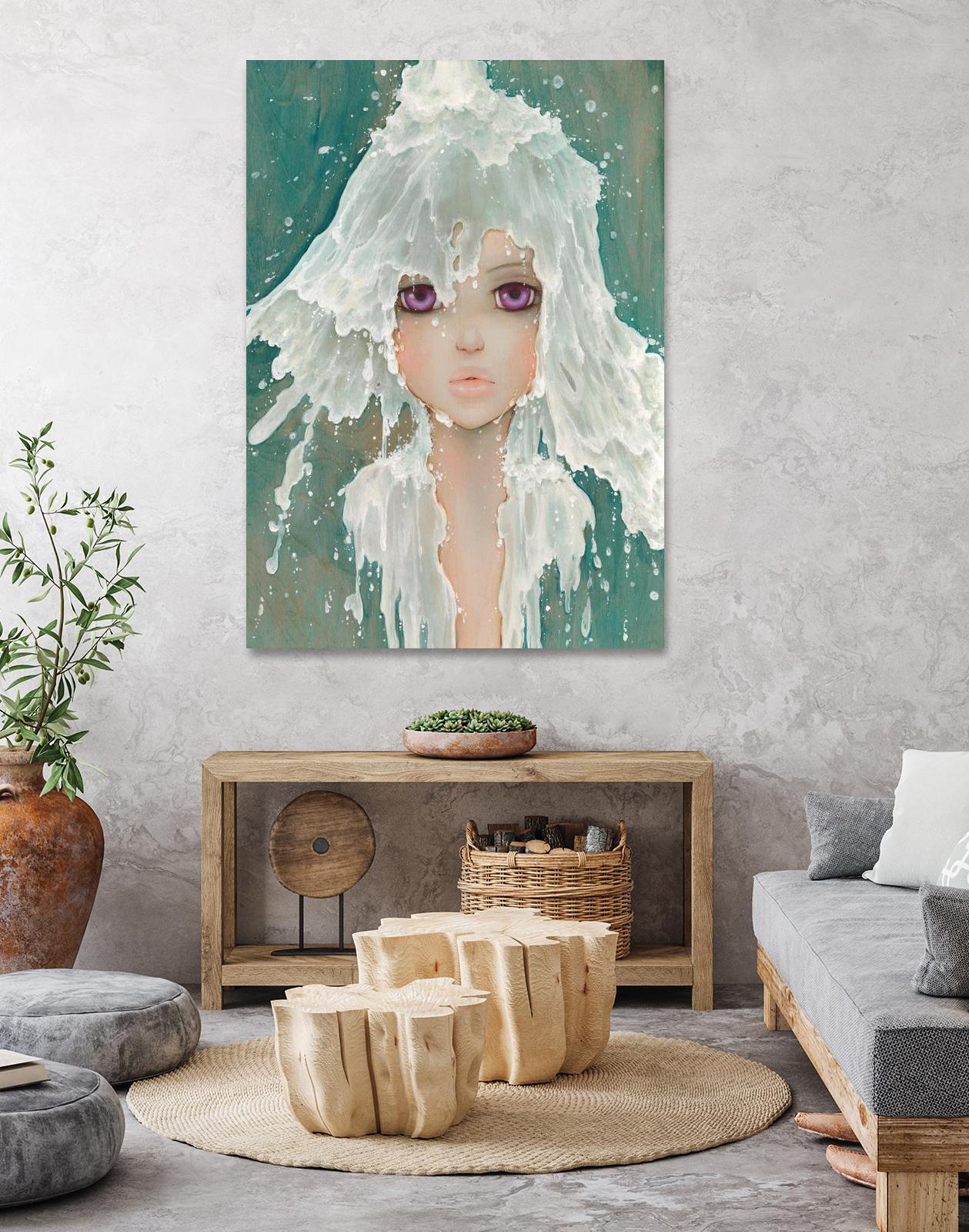 Milkfall by Camilla D'Errico on GIANT ART - green contemporary