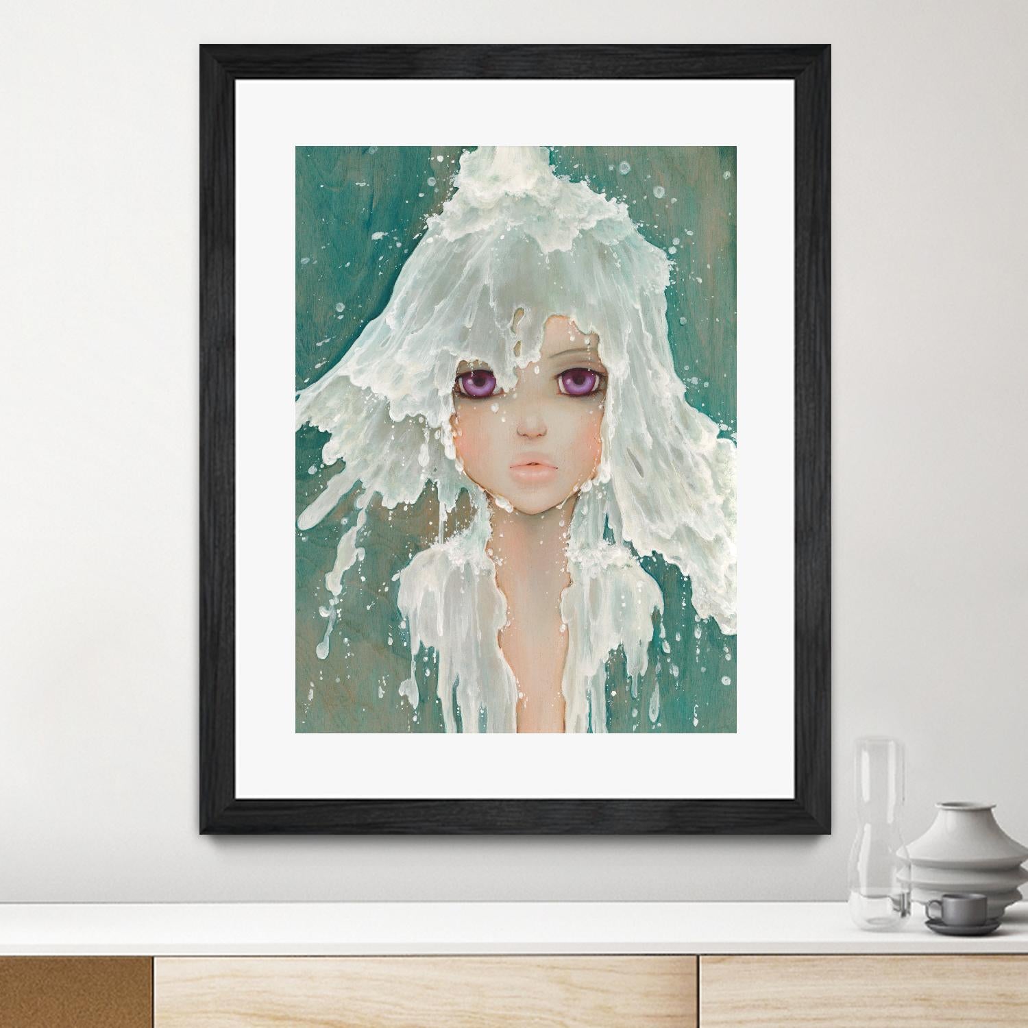 Milkfall by Camilla D'Errico on GIANT ART - green contemporary