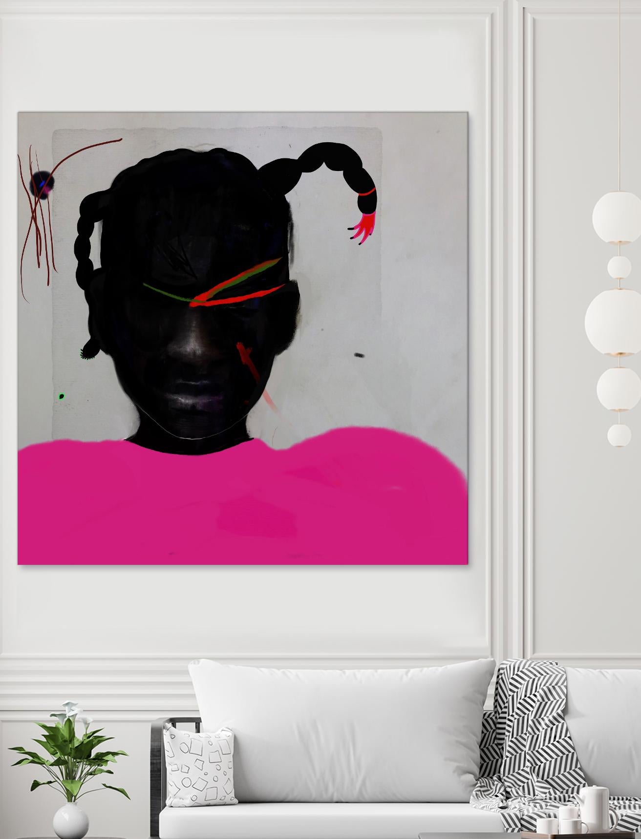 Watermelon Seed  by Arassay Hilario on GIANT ART - pink digital fuchsia