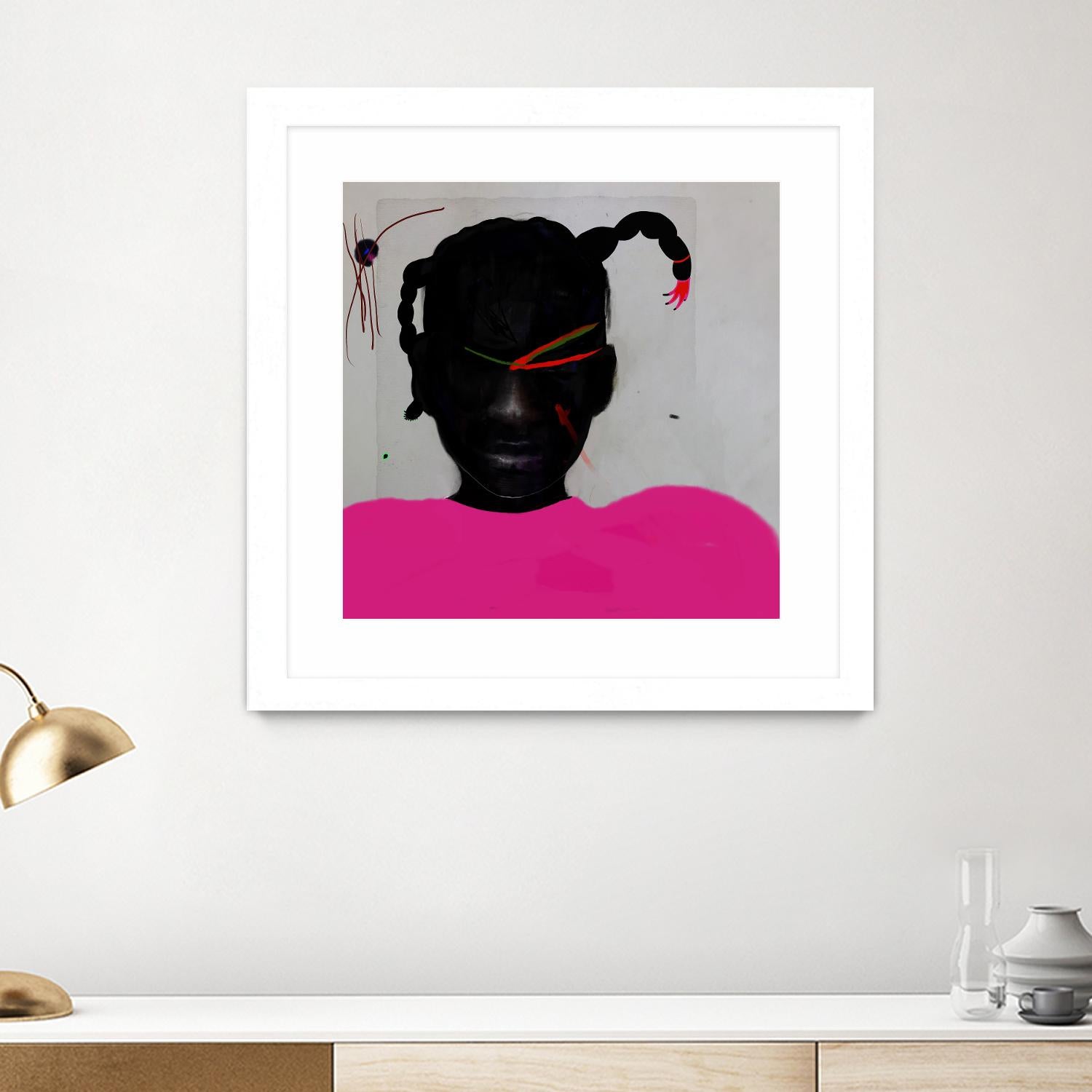 Watermelon Seed  by Arassay Hilario on GIANT ART - pink digital fuchsia