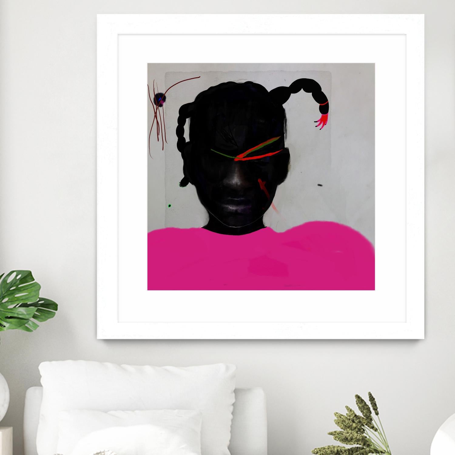 Watermelon Seed  by Arassay Hilario on GIANT ART - pink digital fuchsia