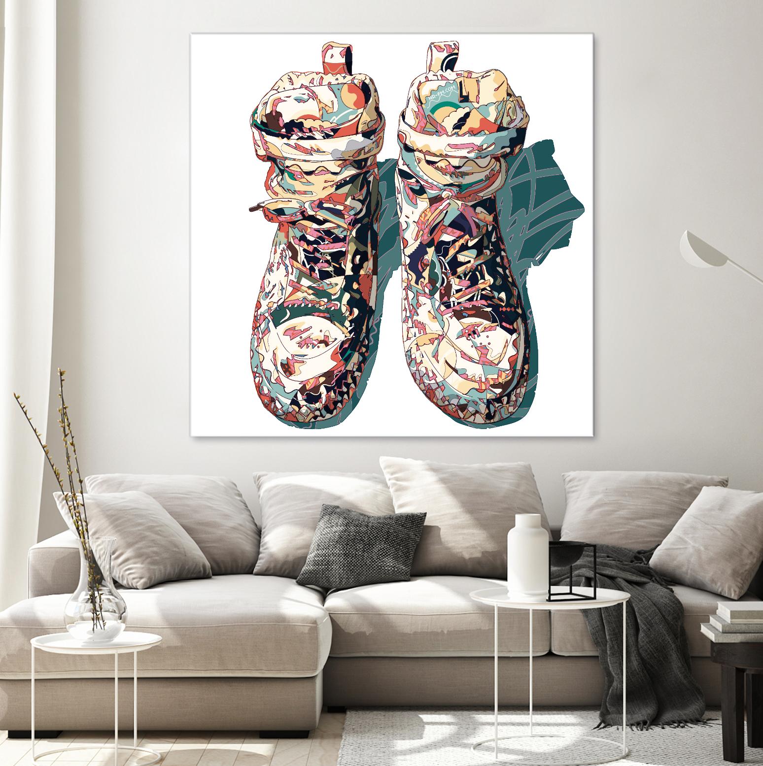 Sneaker by HR-FM on GIANT ART - blue contemporary