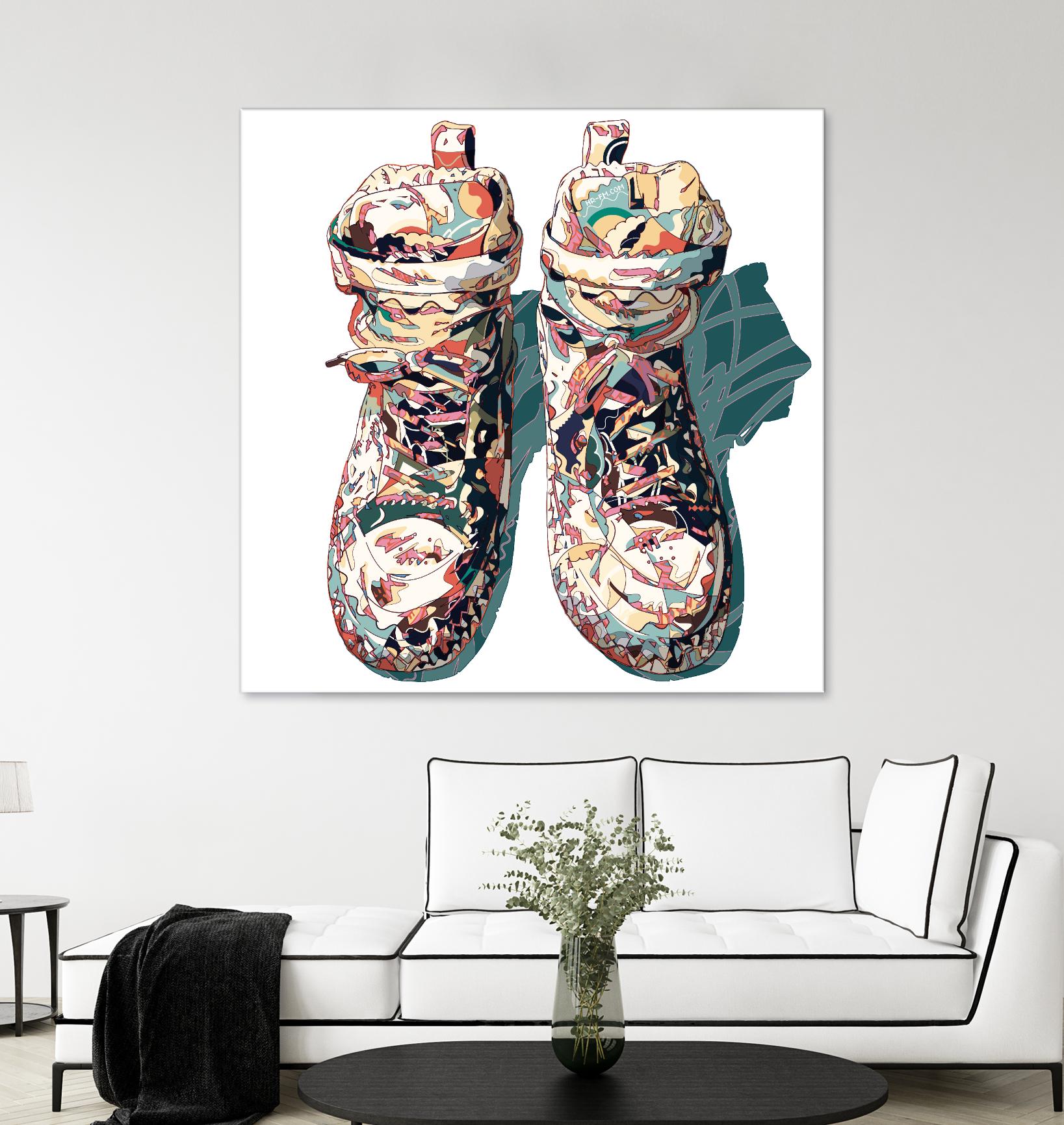 Sneaker by HR-FM on GIANT ART - blue contemporary