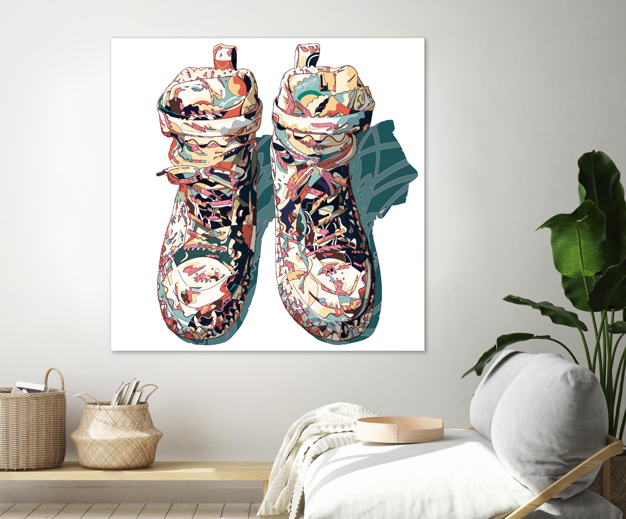 Sneaker by HR-FM on GIANT ART - blue contemporary