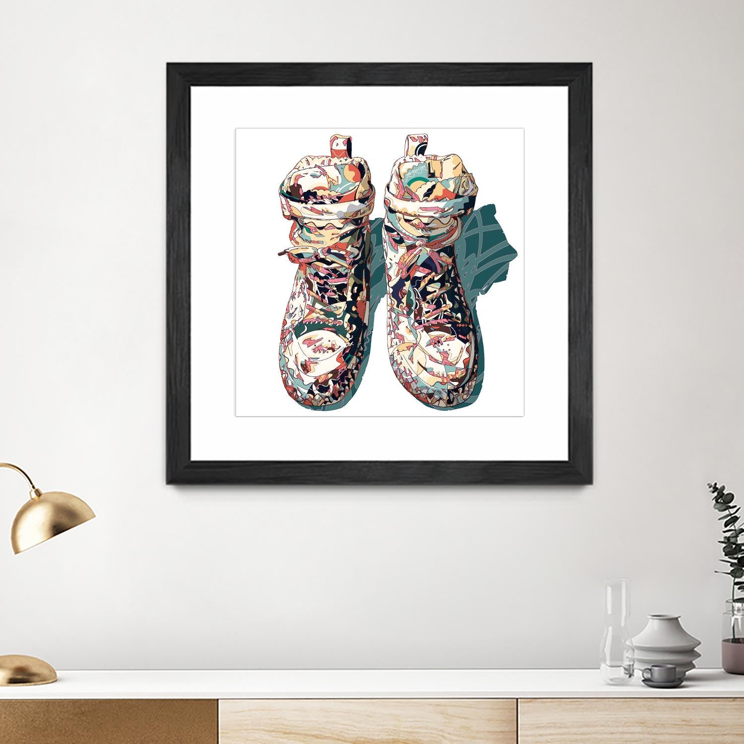 Sneaker by HR-FM on GIANT ART - blue contemporary