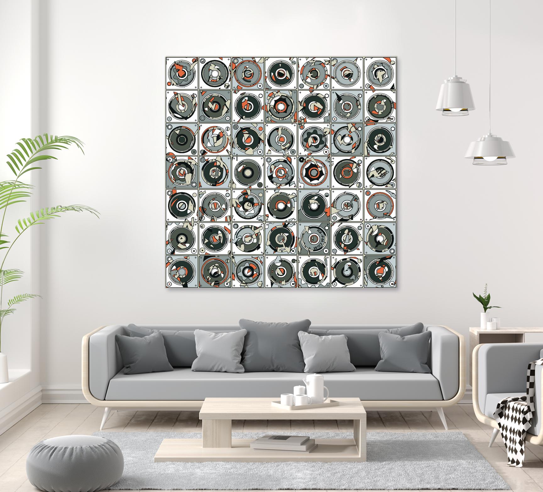 Stereogram by HR-FM on GIANT ART - orange contemporary