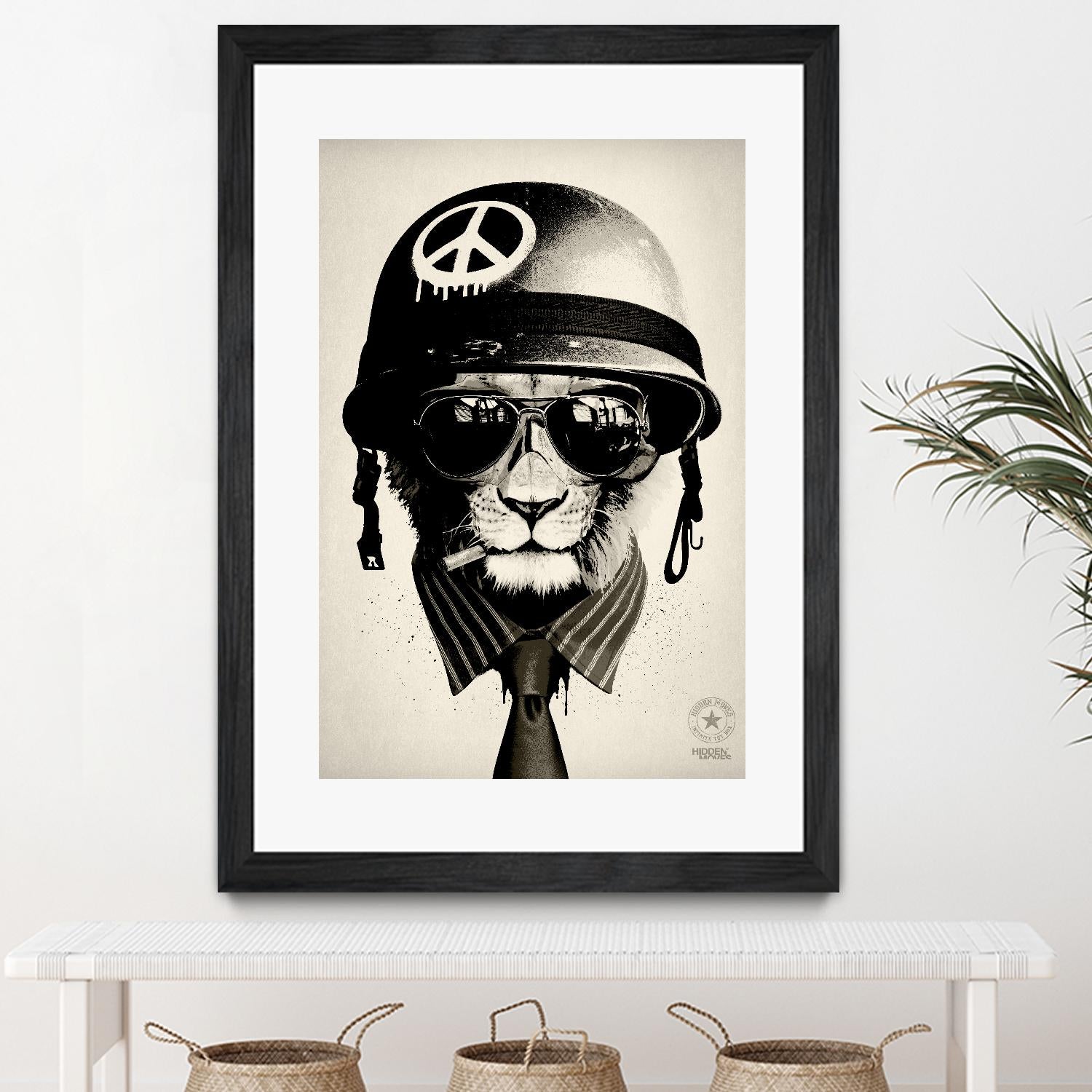 Office Warfare by Hidden Moves on GIANT ART - yellow contemporary