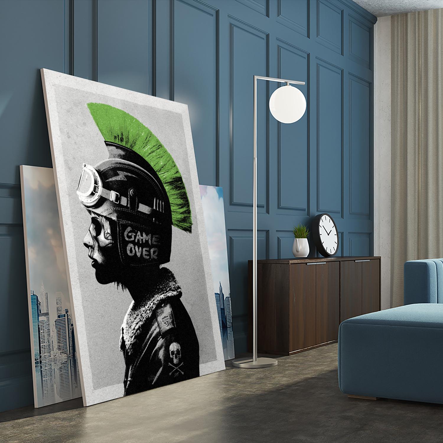 Chaotic Good by Hidden Moves on GIANT ART - green contemporary