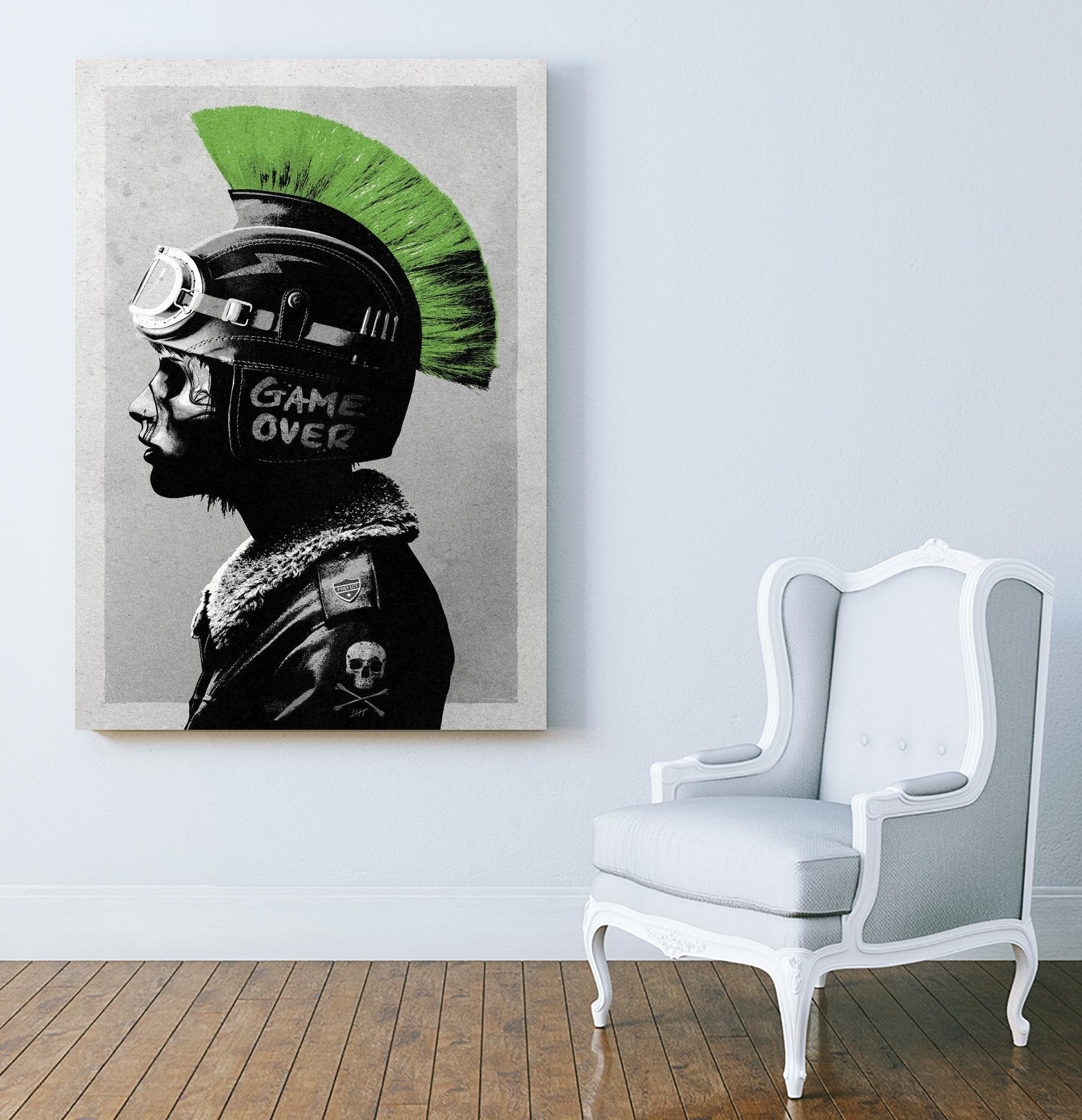 Chaotic Good by Hidden Moves on GIANT ART - green contemporary