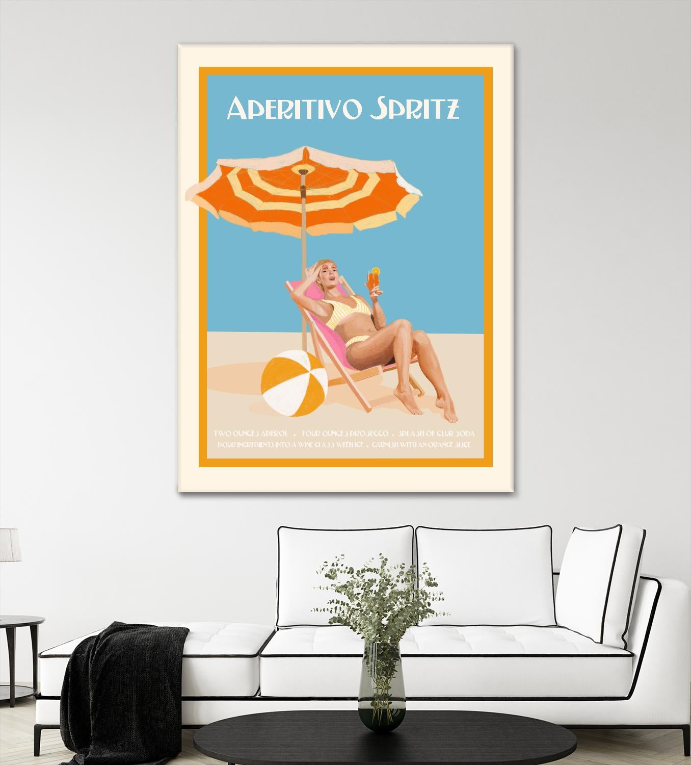 Aperitivo Spritz by Jenny Liz Rome on GIANT ART - orange figurative cocktail