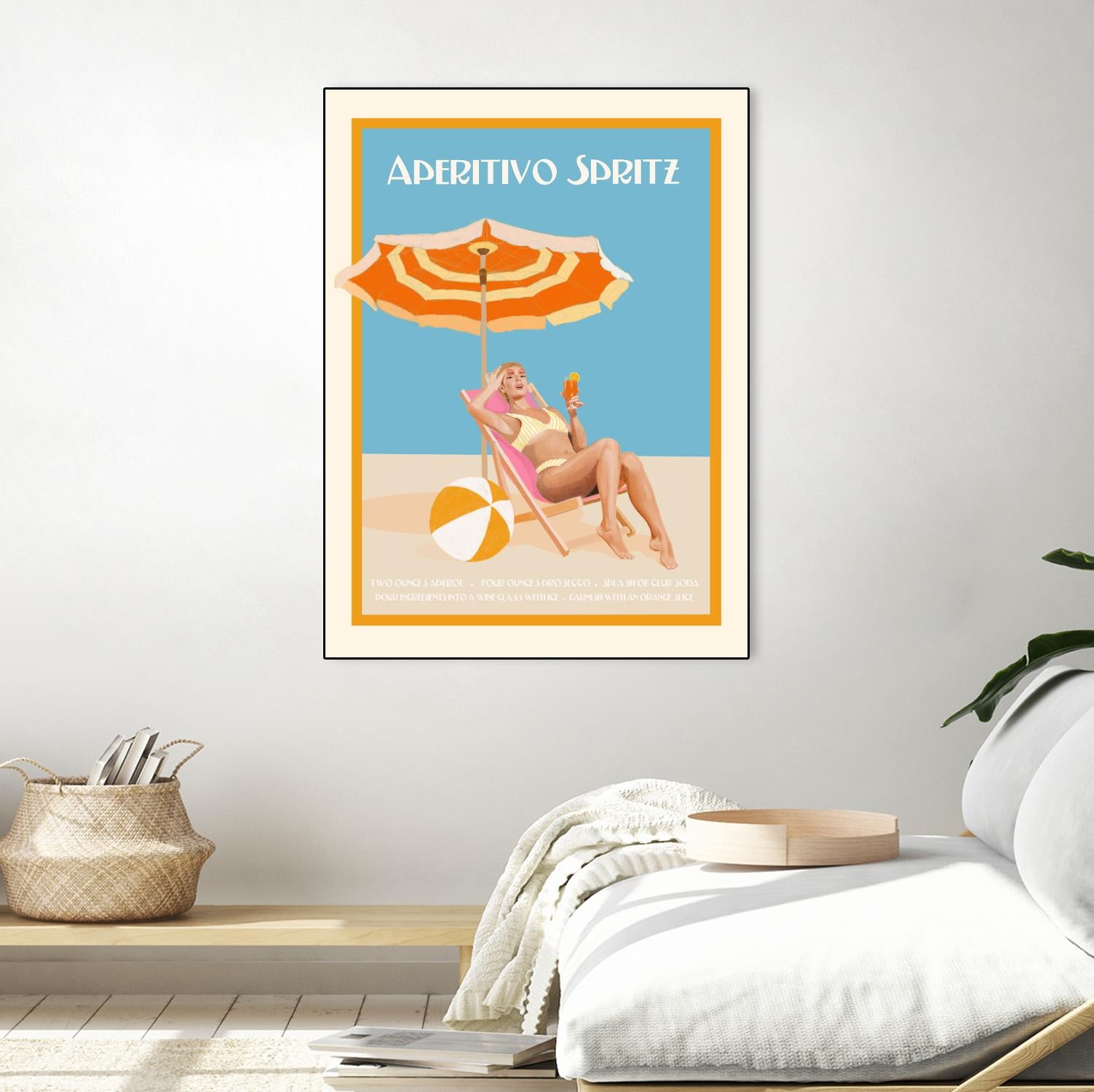 Aperitivo Spritz by Jenny Liz Rome on GIANT ART - orange figurative cocktail