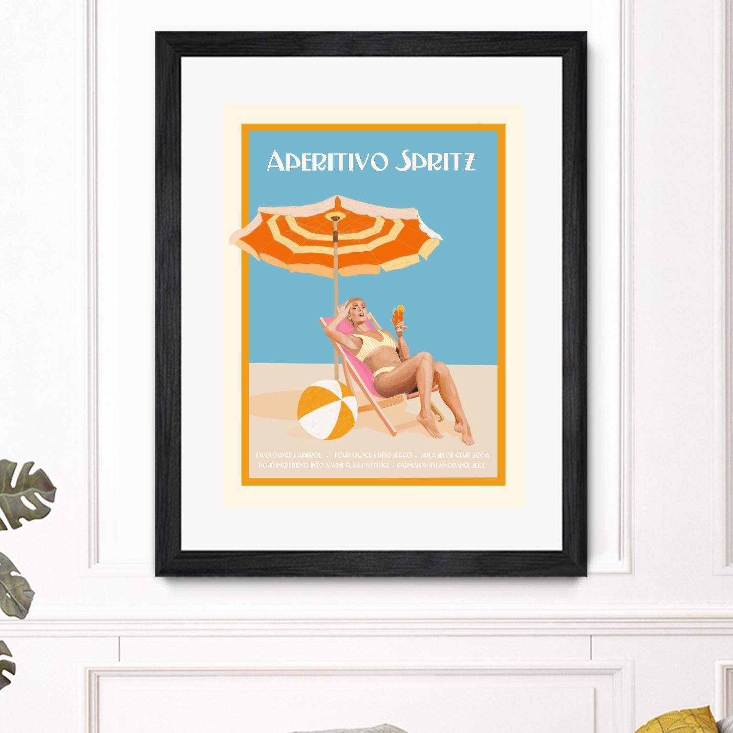 Aperitivo Spritz by Jenny Liz Rome on GIANT ART - orange figurative cocktail
