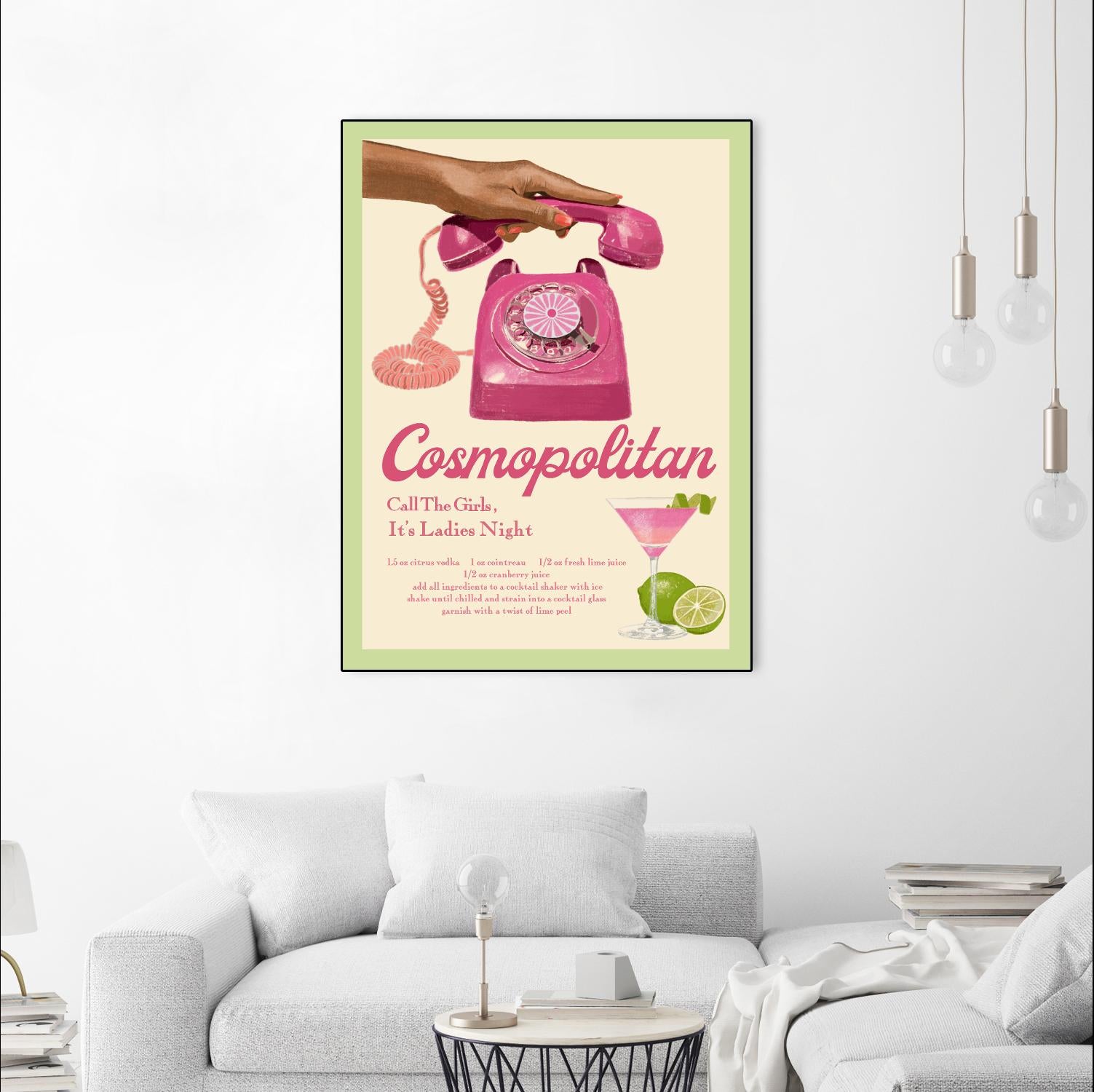 Cosmopolitan by Jenny Liz Rome on GIANT ART - pink typography drink