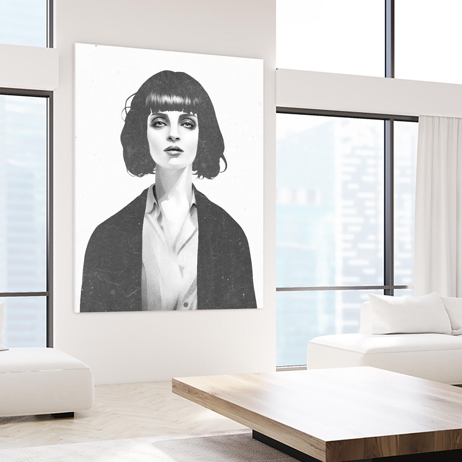 Mrs Mia Wallace by Ruben Ireland on GIANT ART - black men and women