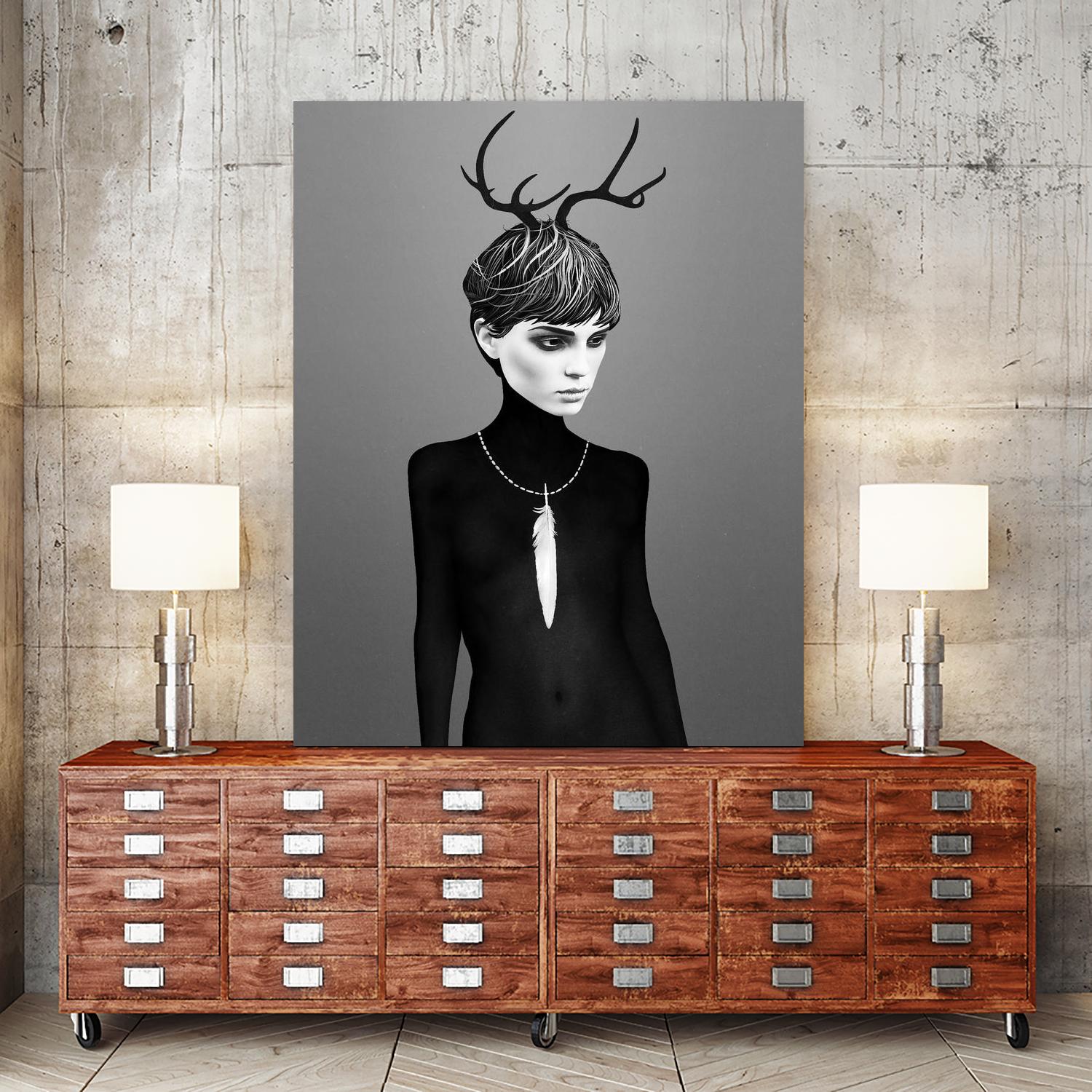 The Cold by Ruben Ireland on GIANT ART - black men and women