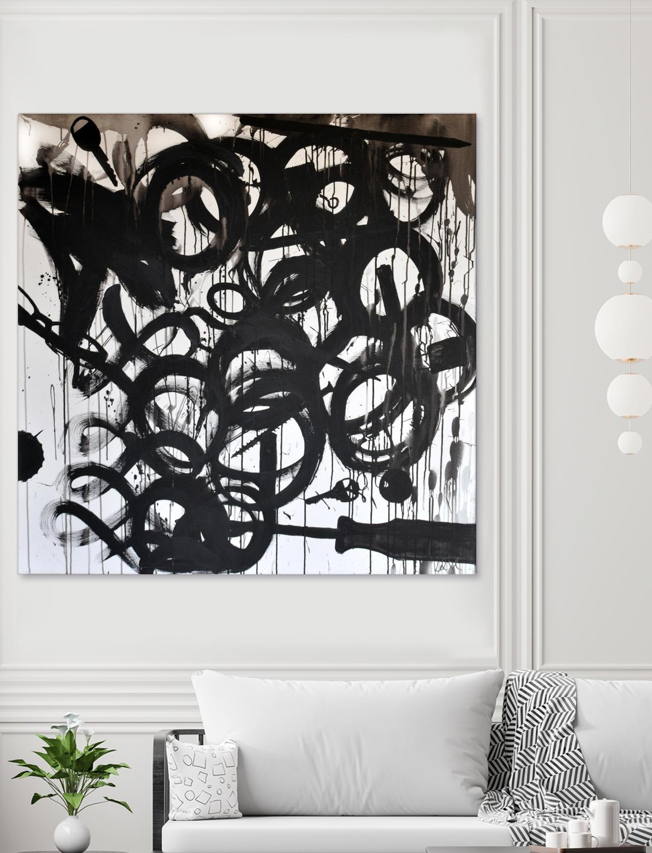 Junk Drawer by KenT Youngstrom  on GIANT ART - black and white  abstract