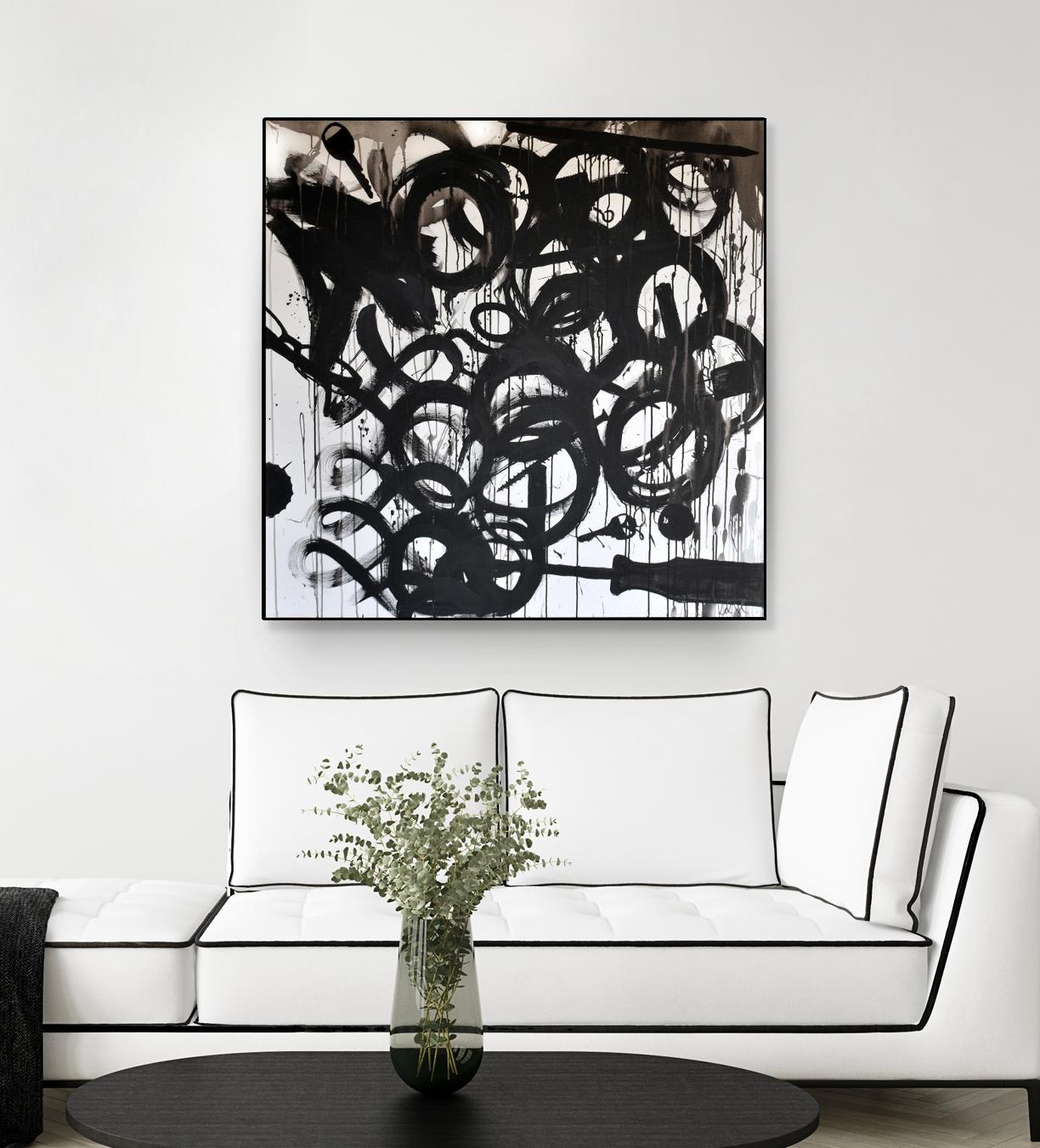 Junk Drawer by KenT Youngstrom  on GIANT ART - black and white  abstract