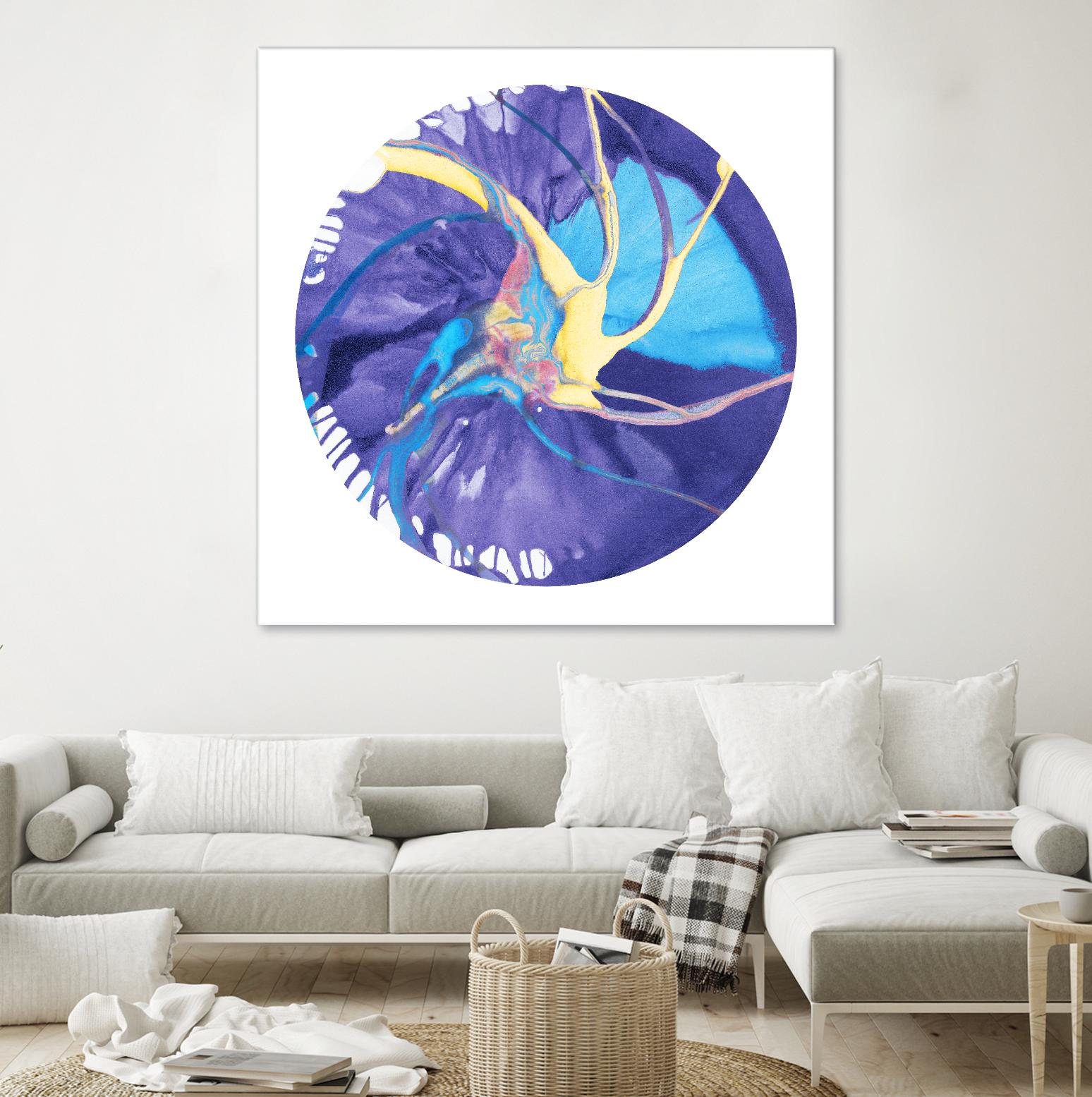 Spin Art 26 by Kyle Goderwis on GIANT ART - green abstract