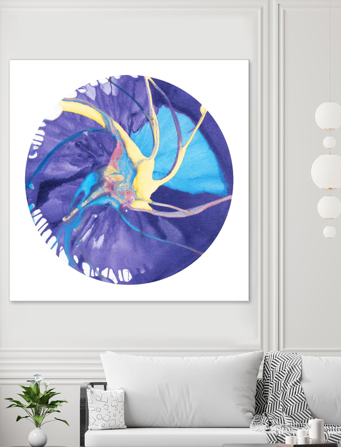 Spin Art 26 by Kyle Goderwis on GIANT ART - green abstract