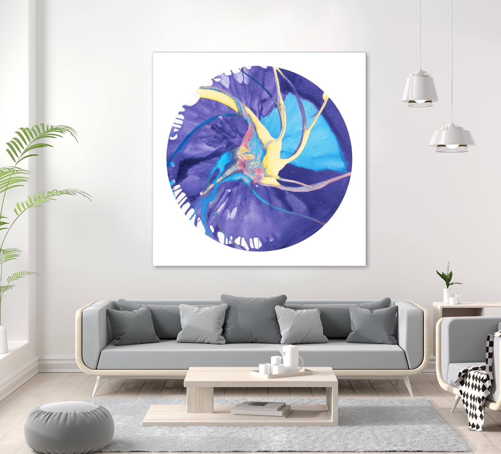 Spin Art 26 by Kyle Goderwis on GIANT ART - green abstract