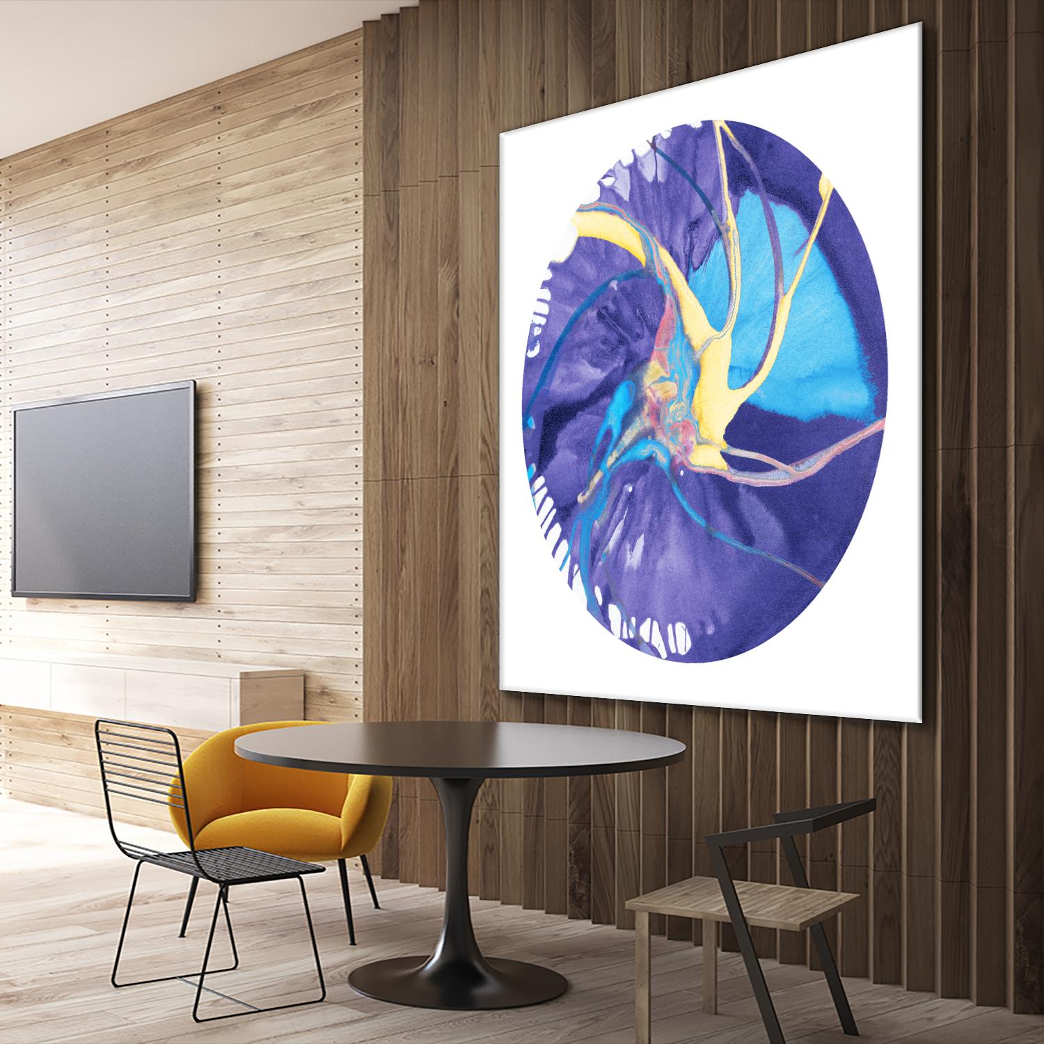 Spin Art 26 by Kyle Goderwis on GIANT ART - green abstract