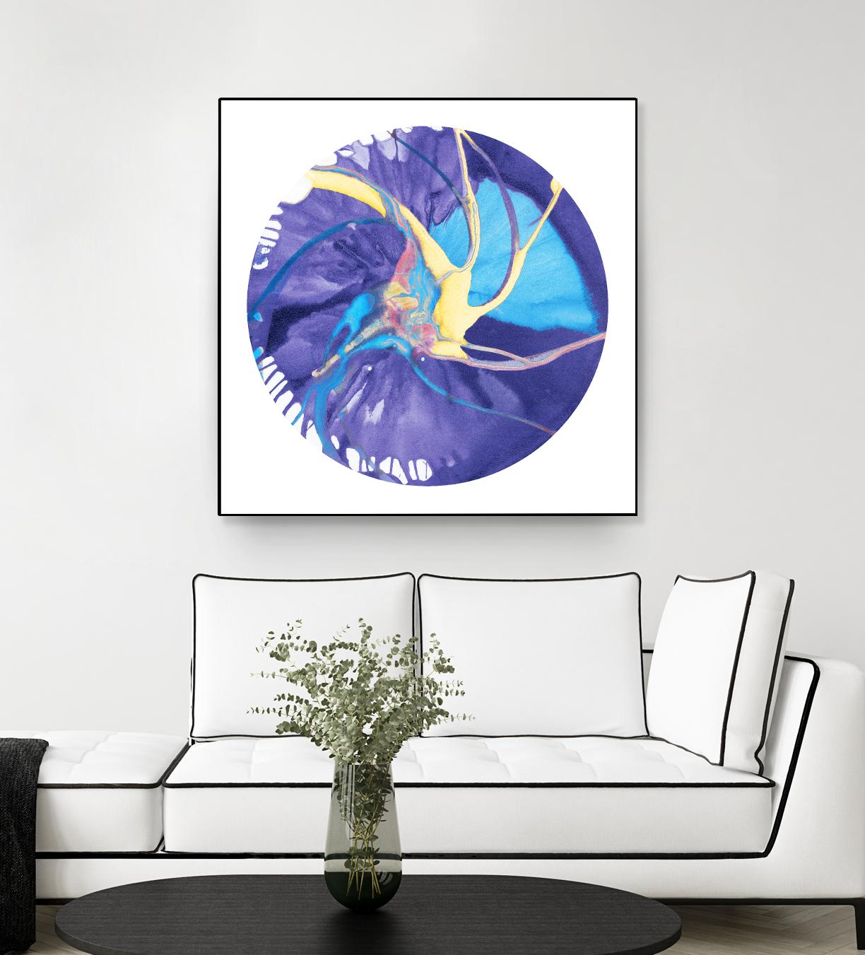 Spin Art 26 by Kyle Goderwis on GIANT ART - green abstract