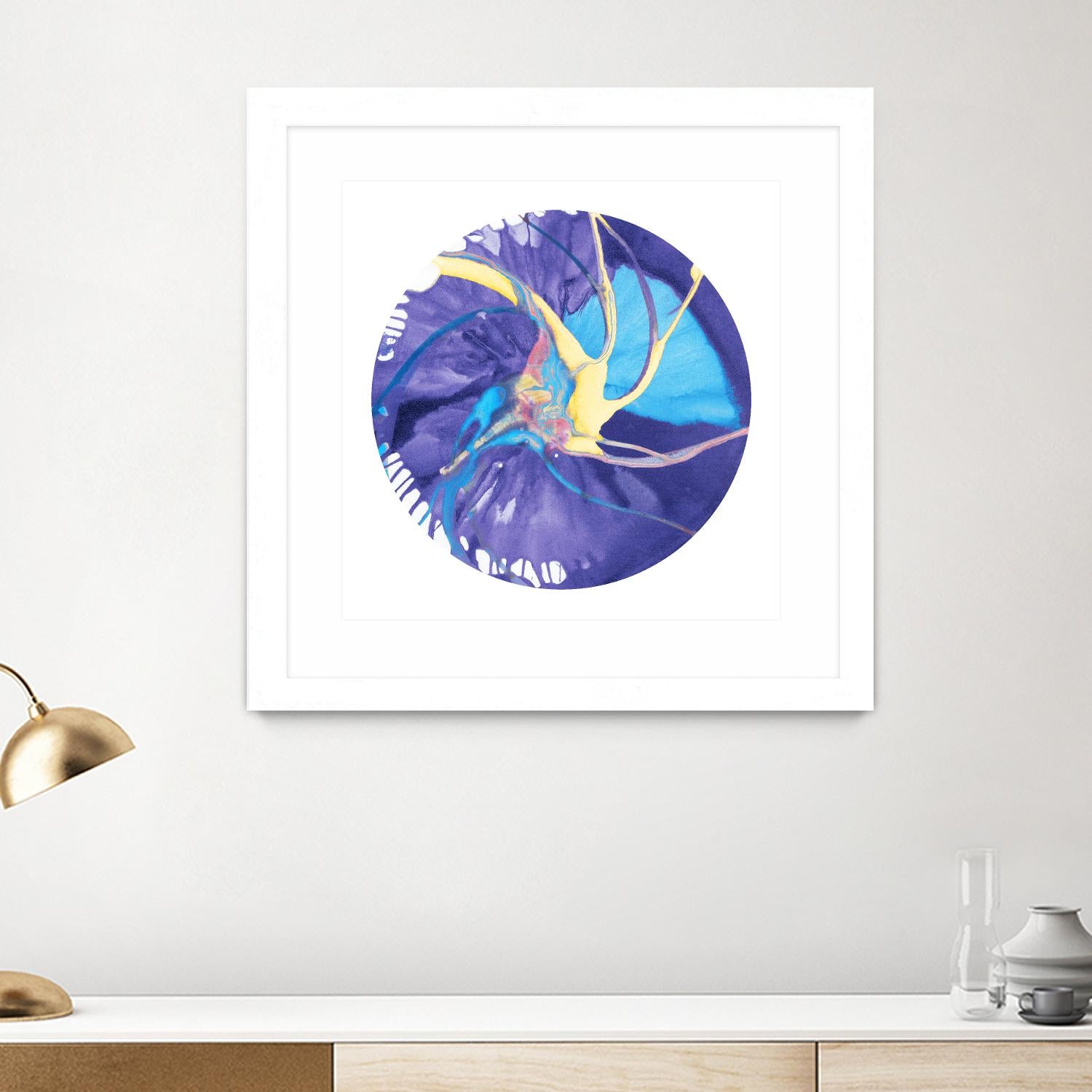 Spin Art 26 by Kyle Goderwis on GIANT ART - green abstract